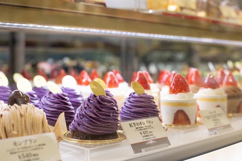 エーデルワイス沖縄｜紫のクリームが美しい「紅芋モンブラン」