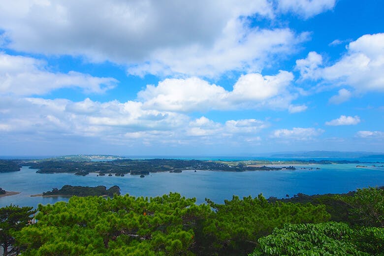 嵐山展望台 羽地内海を一望する絶景パノラマ 沖縄レンタカードライブにおすすめ 沖楽