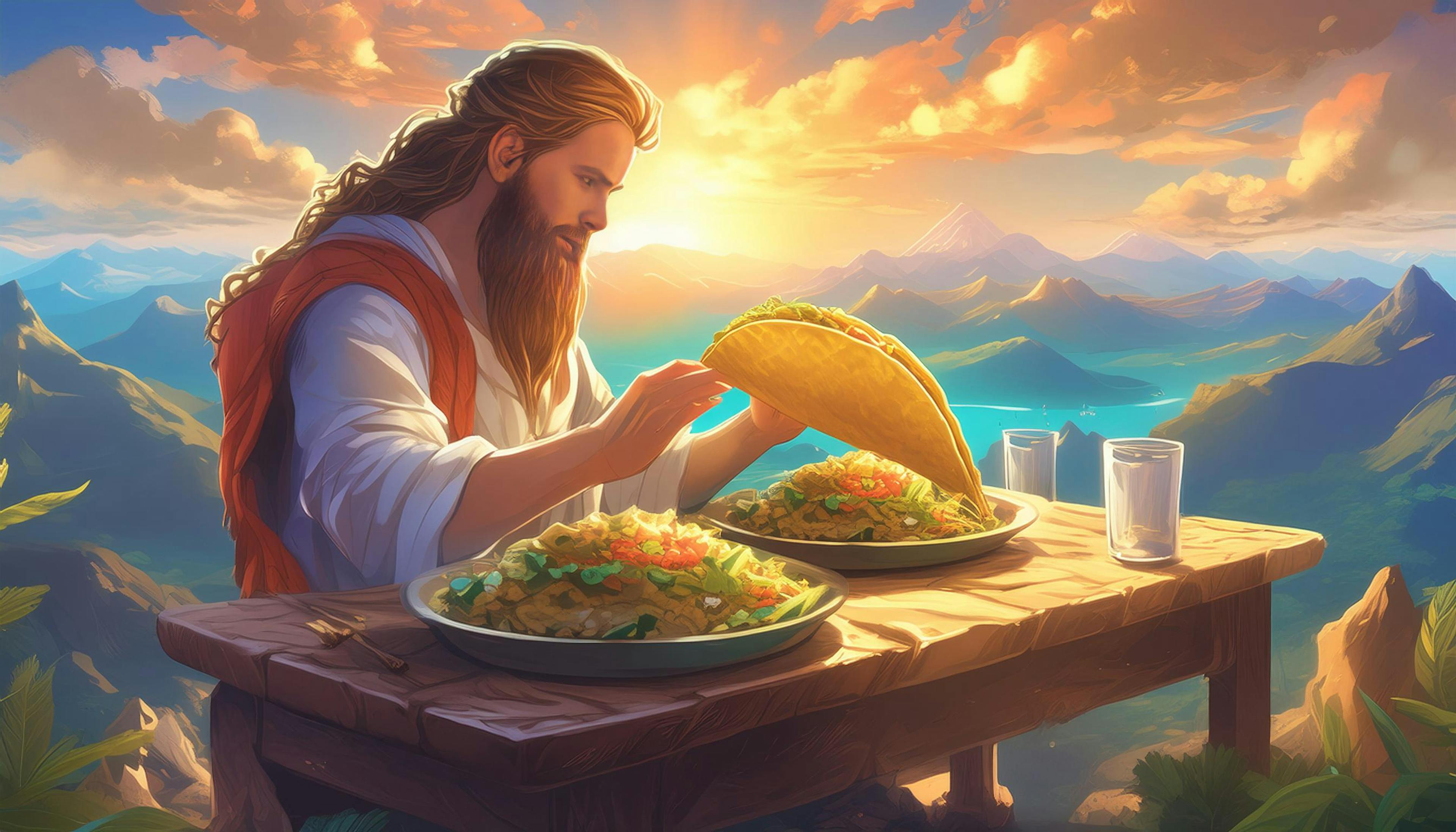 Why did God create the first taco? Because even the universe needed a 'heavenly' snack to get things rolling!