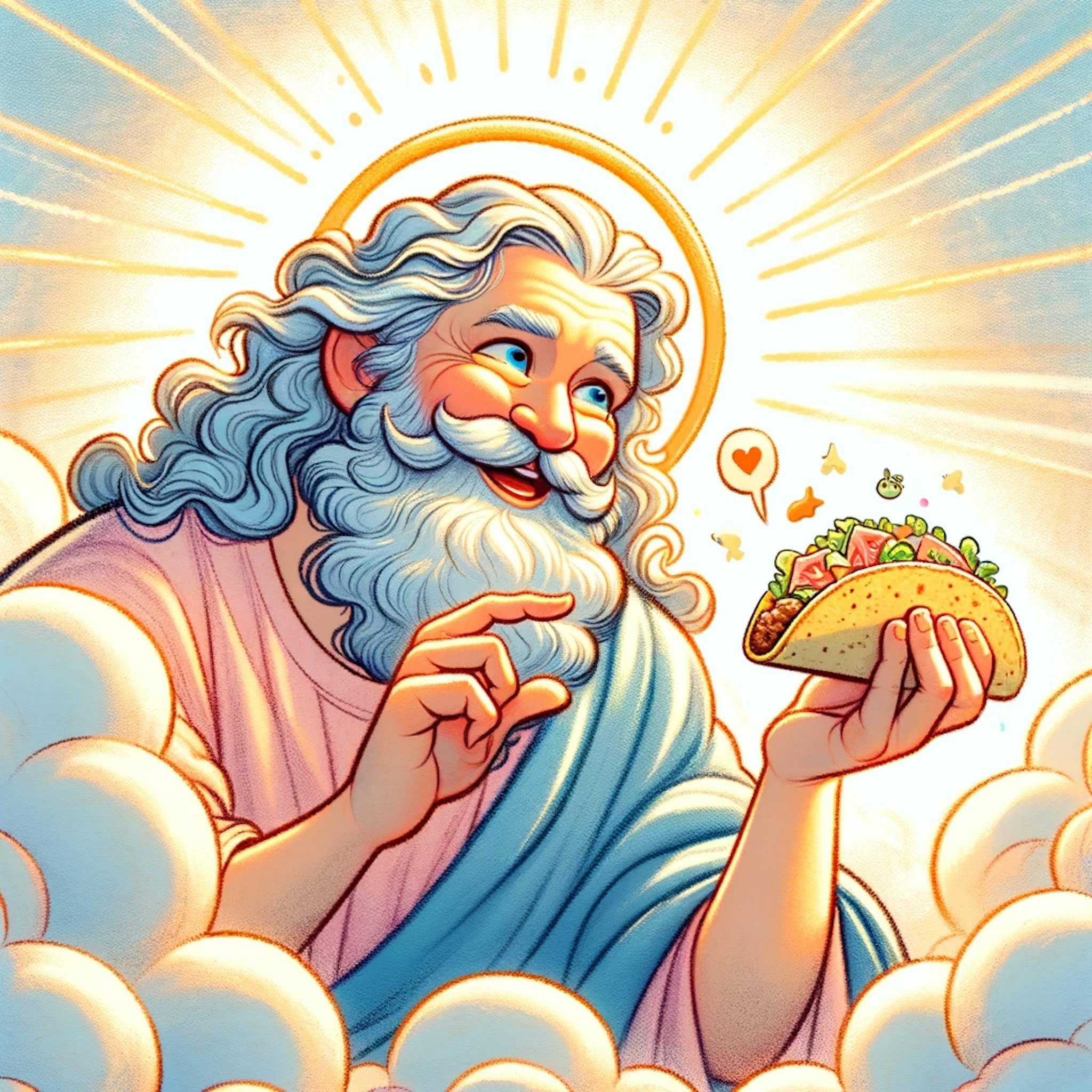 Why did God create the first taco? Because even in the heavens, He knew that a 'celestial crunch' was the key to divine delight!