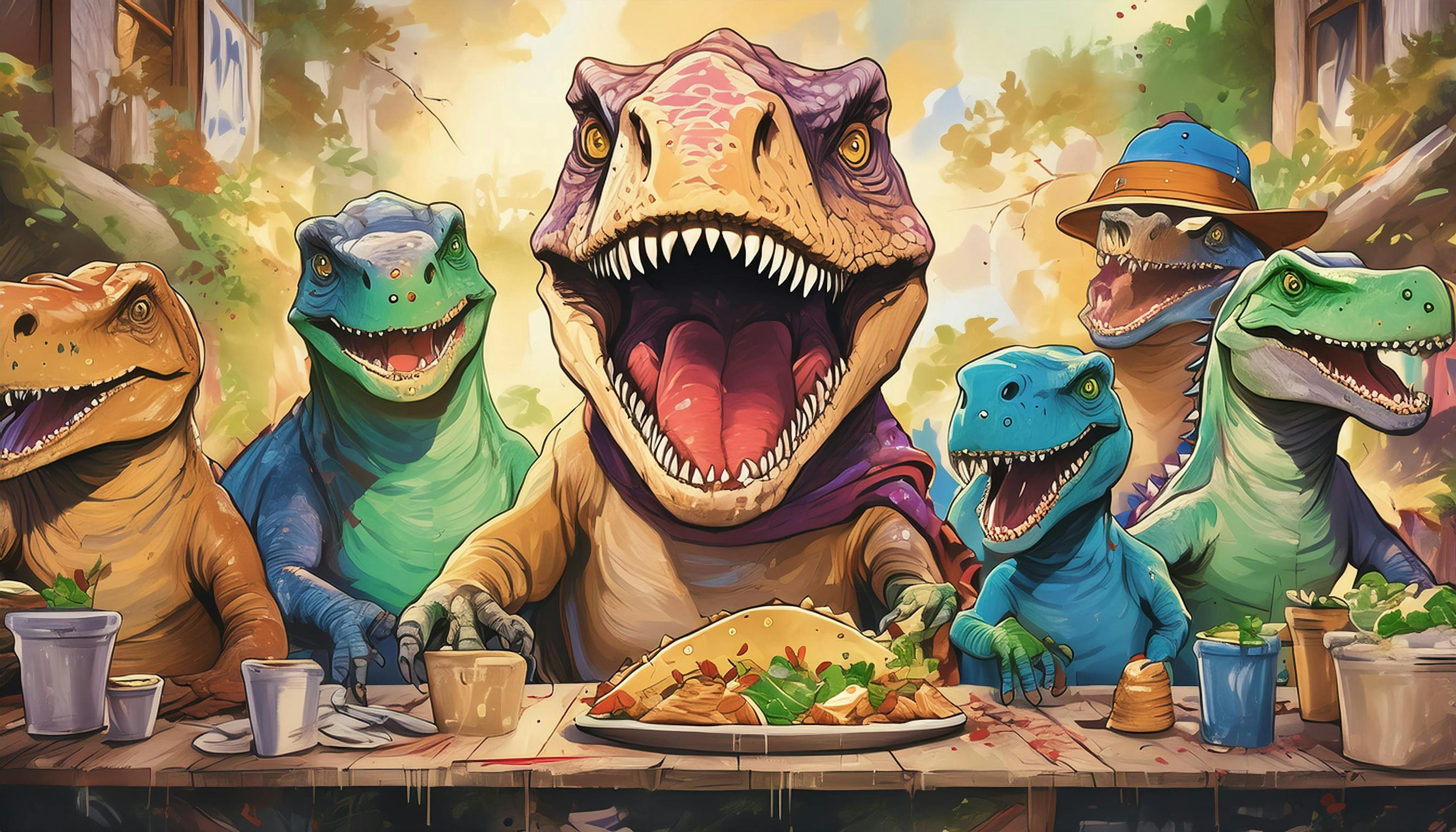 Why did the dinosaurs gather for a taco party? Because they wanted to experience a 'prehistoric' fiesta full of 'saur-licious' flavors!