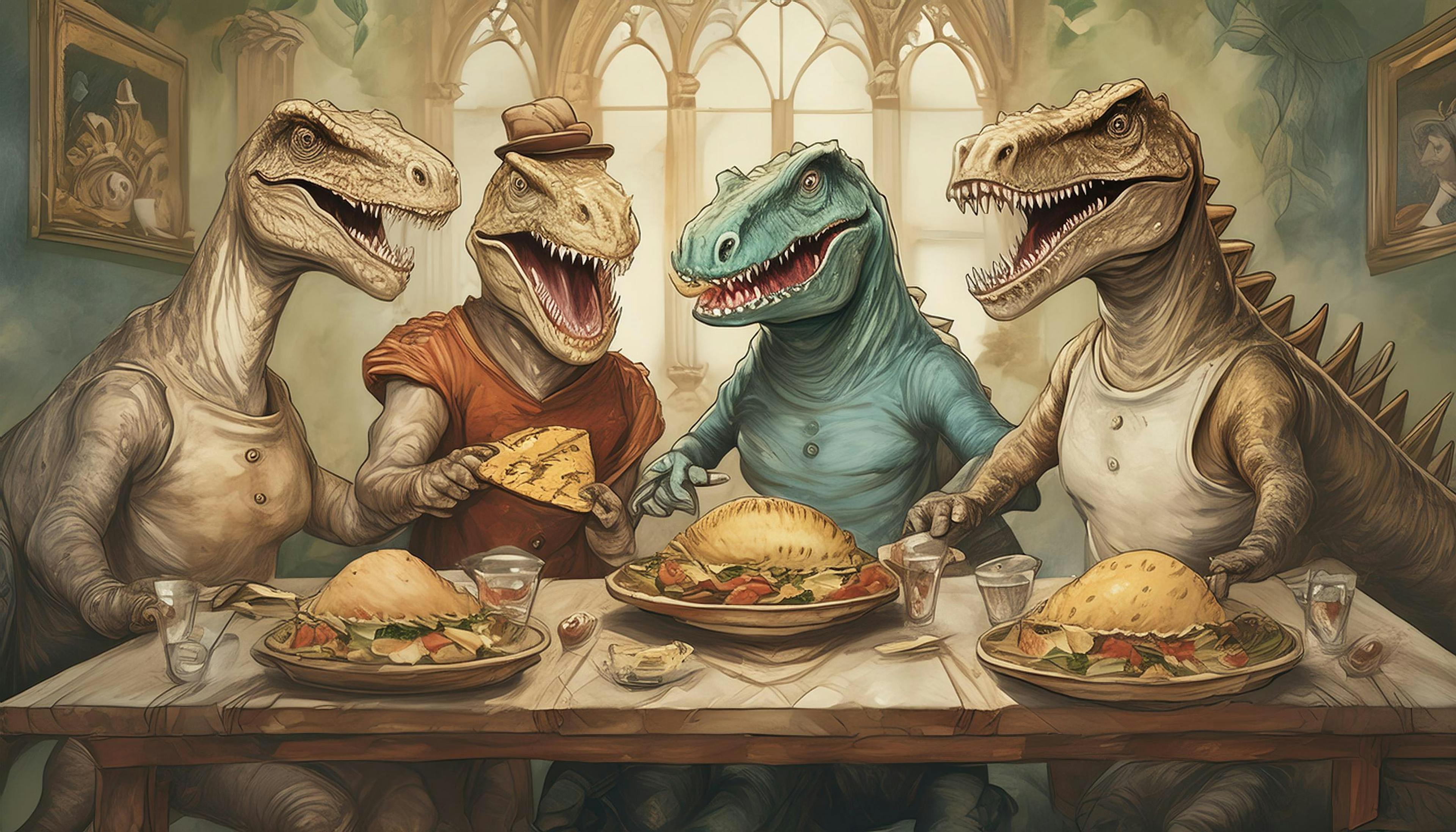 Why did the dinosaurs have a taco party? Because they wanted to add some 'roar-some' flavor to their prehistoric lives and prove that tacos are timelessly tasty!