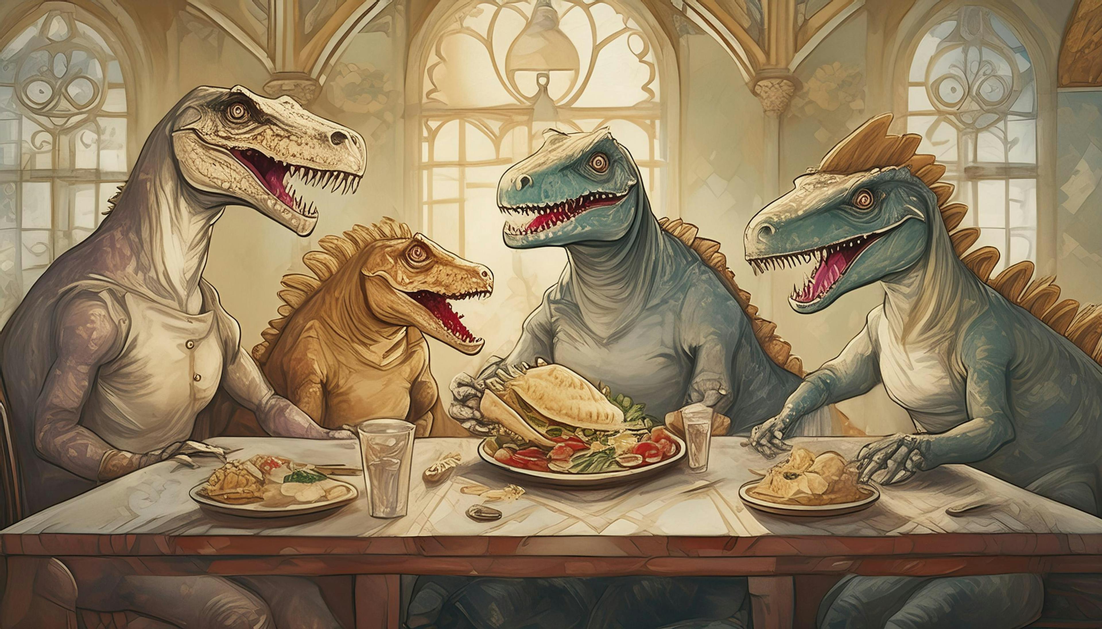 Why did the dinosaurs gather for a taco fiesta? Because they wanted to add some 'saur-spice' to their ancient menu and prove that tacos are a 'dino-mite' delight!