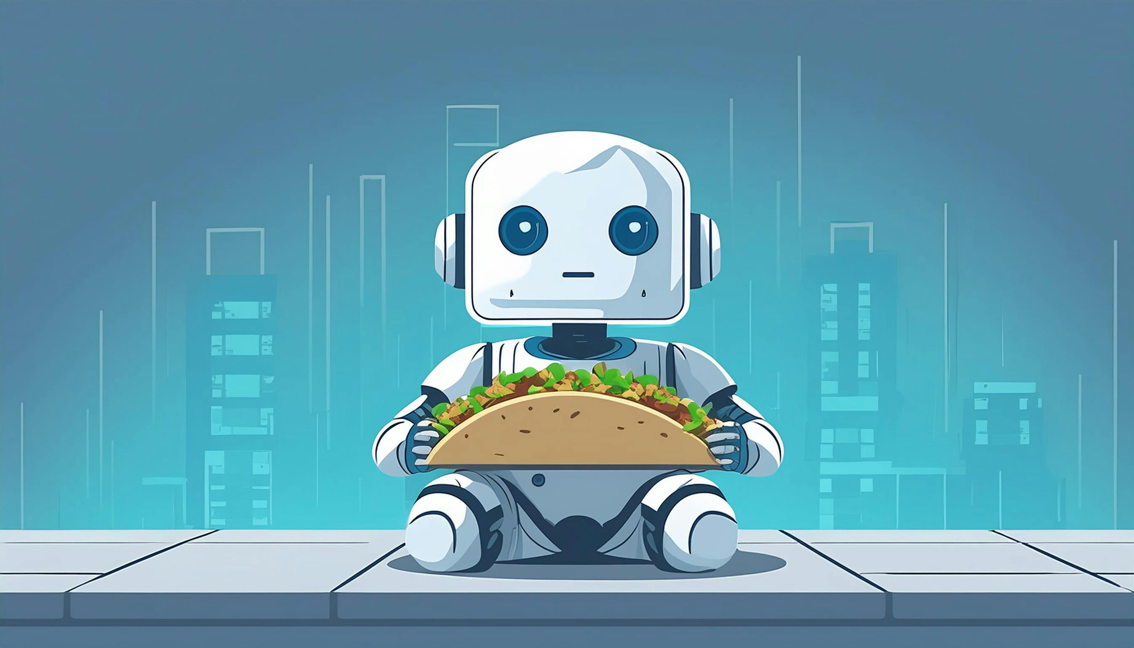 Why did the lonely robot eat a taco? Because it wanted to add some 'nacho'-nal flavor to its circuits!