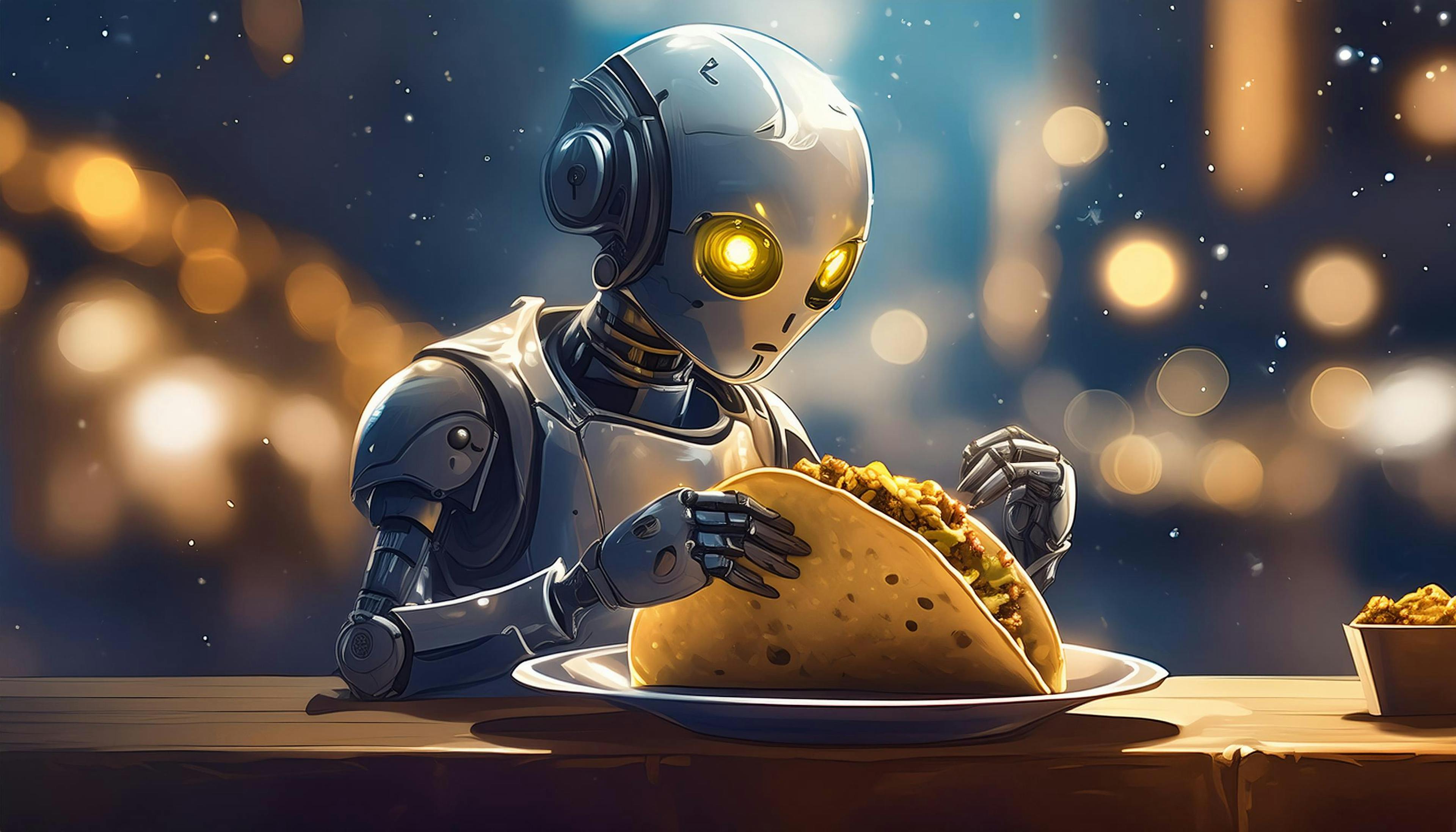 Even robots need a little 'byte' to eat now and then