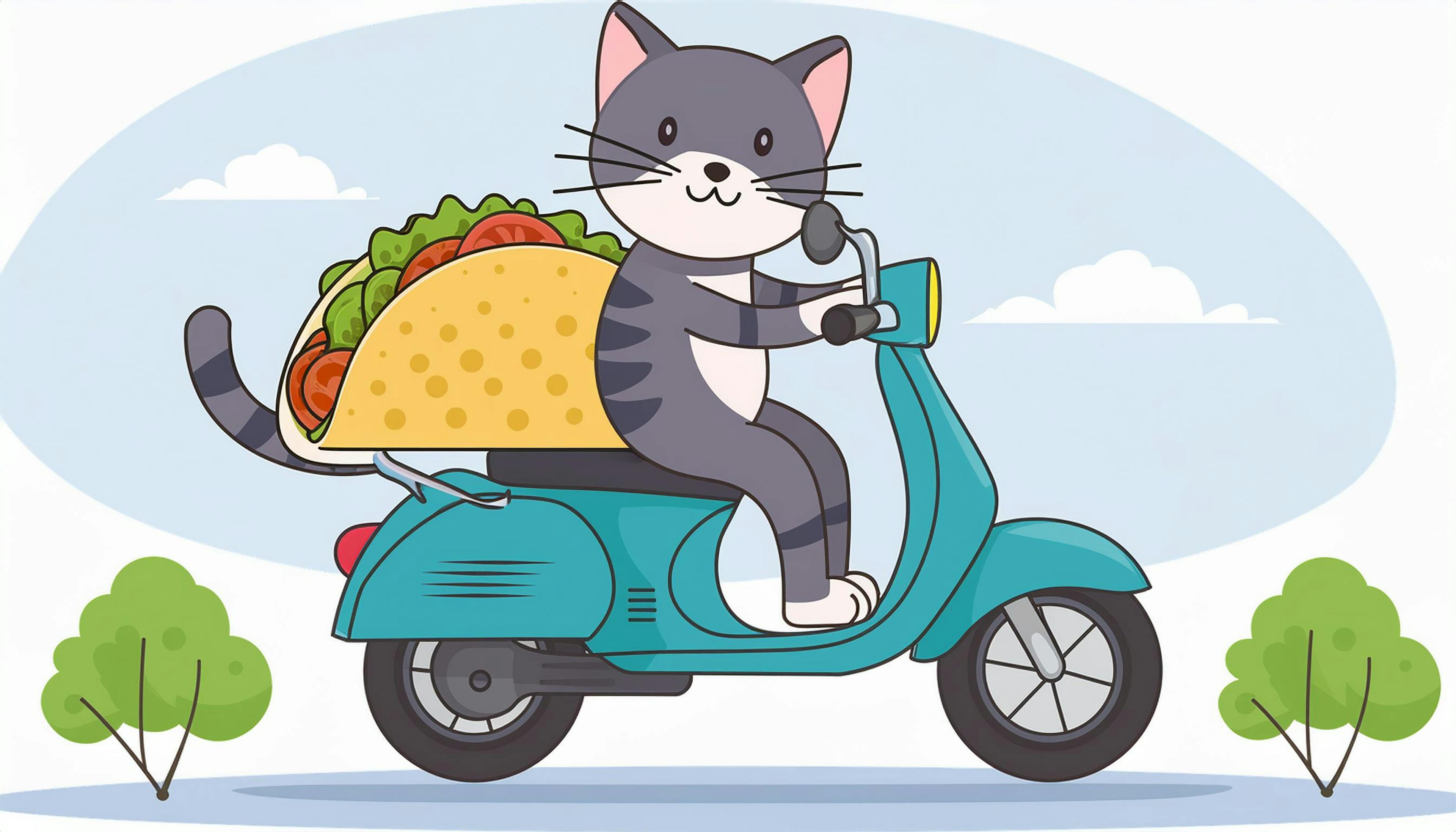 Why did the cat start delivering tacos on a motorcycle? Because it wanted to add a little 'purr-sonal' touch to fast food!