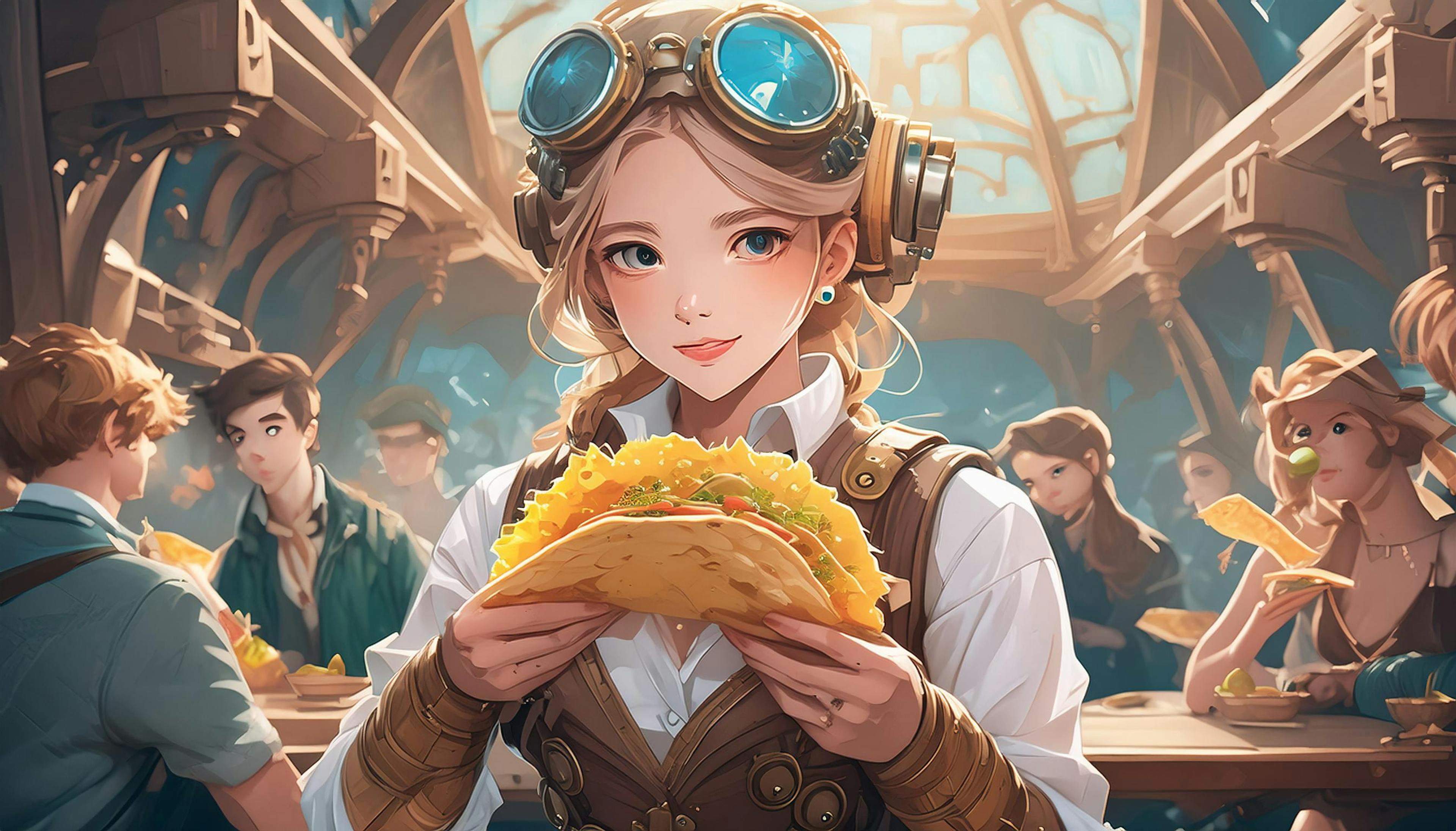 Why did the steampunks love eating tacos? Because they couldn't resist a meal with a little extra 'gear-nish'!