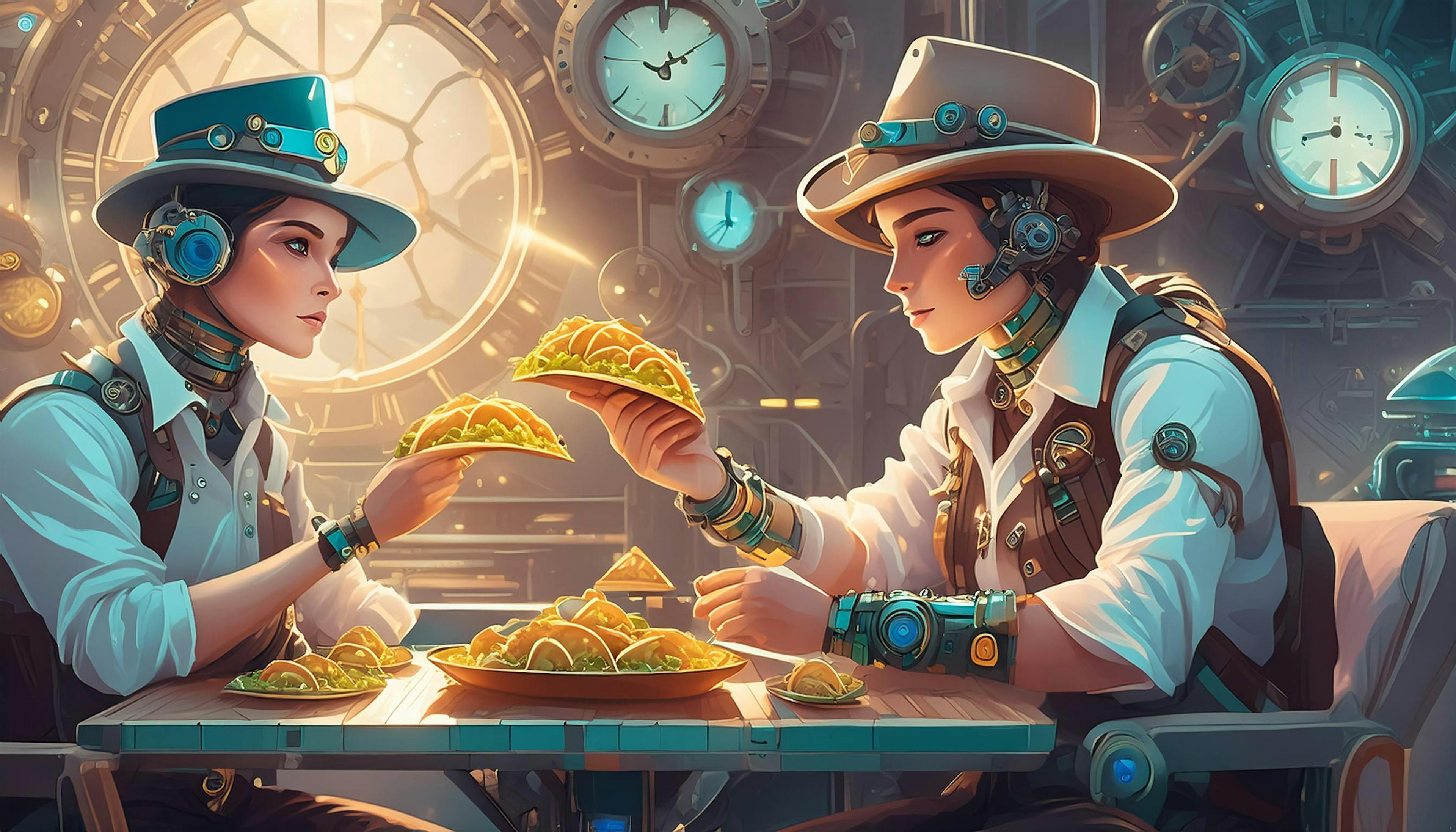 Why did the steampunks throw a taco party? Because they wanted to add some 'steam' to their salsa!