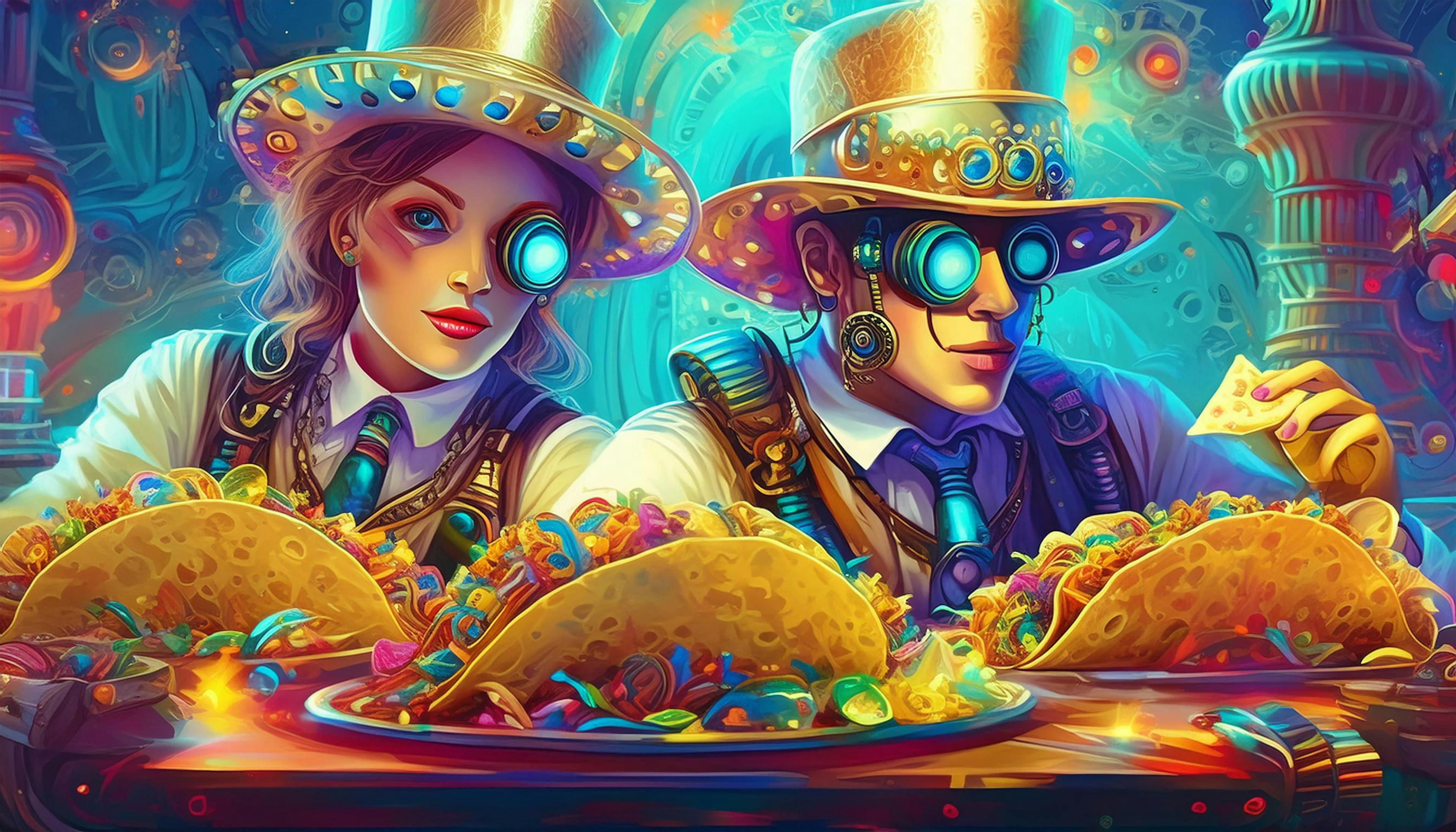 Why did the steampunks bring extra napkins to the taco party? Because they knew things were about to get 'steam-y' delicious!