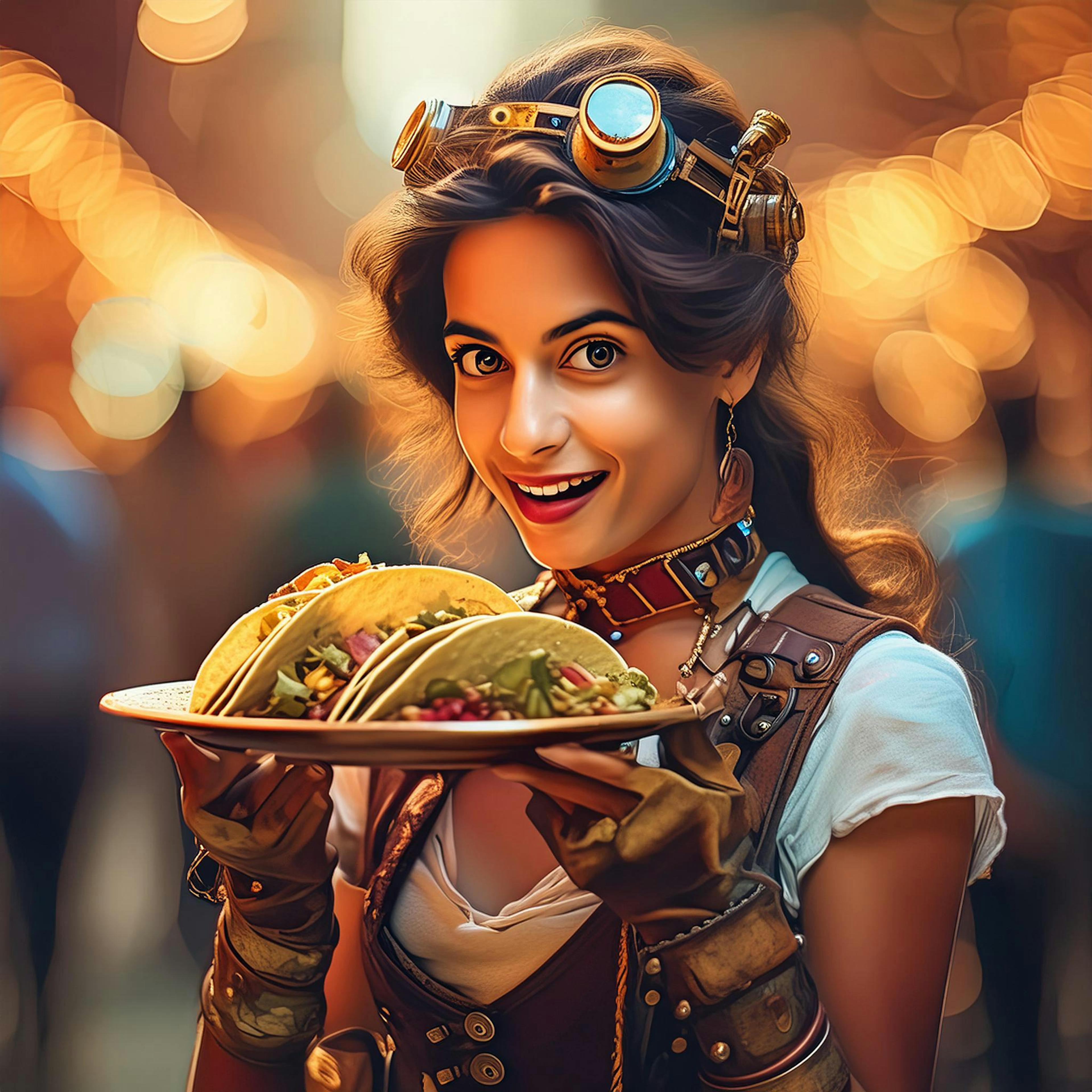 Why did the steampunks invent a new taco holder? Because they needed a contraption to handle their 'taco-nology' cravings!