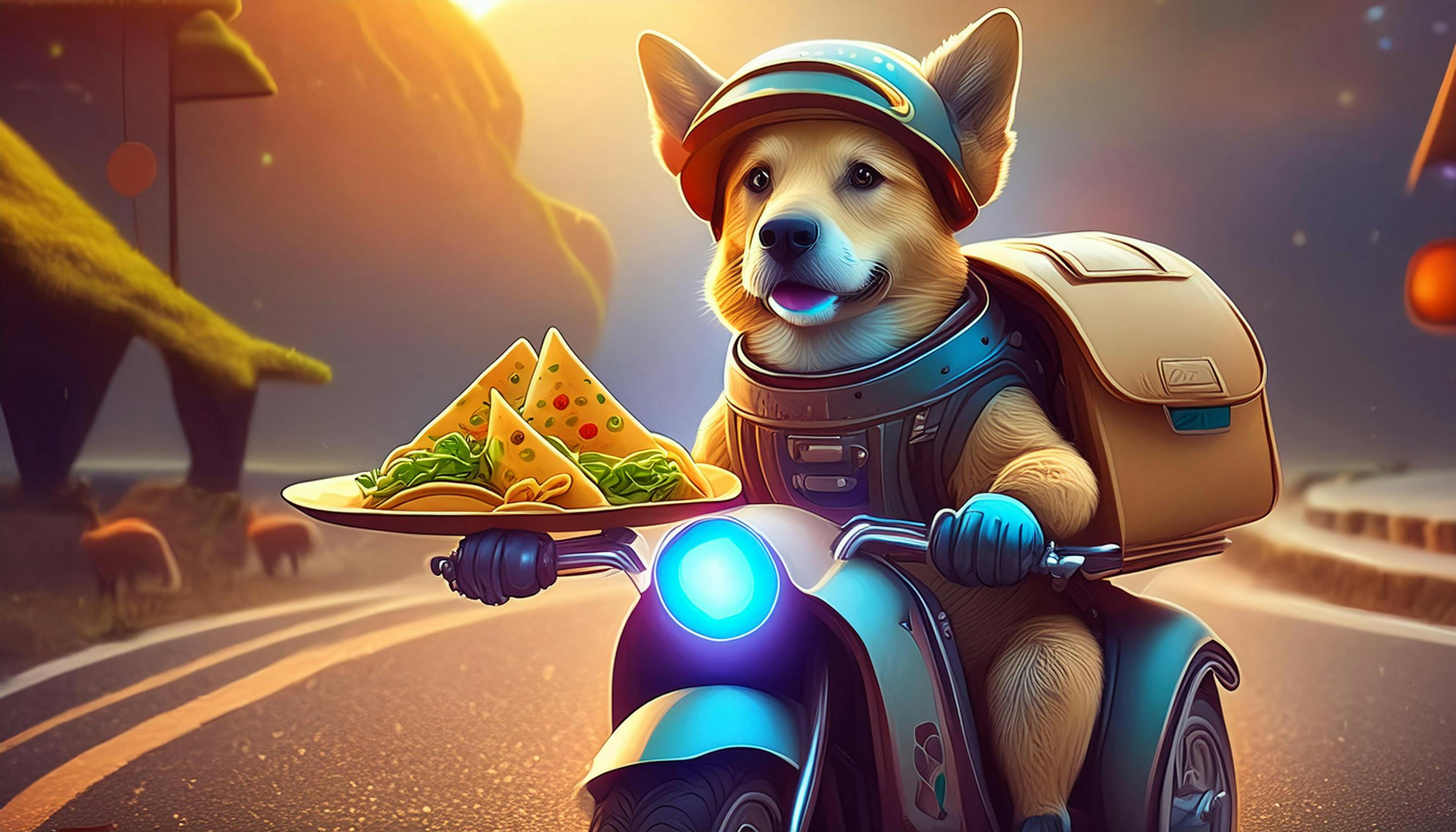 Why did the dogs start a taco delivery service? Because they knew it would be a 'pawsitively' delicious way to fetch smiles and satisfy cravings!