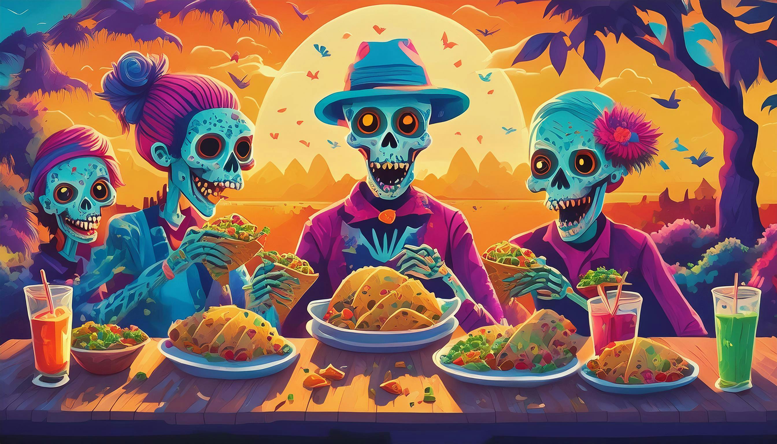 Why did the zombies start eating tacos? Because they heard it was the only way to get some "braaains" with a side of "taco-verdose"!