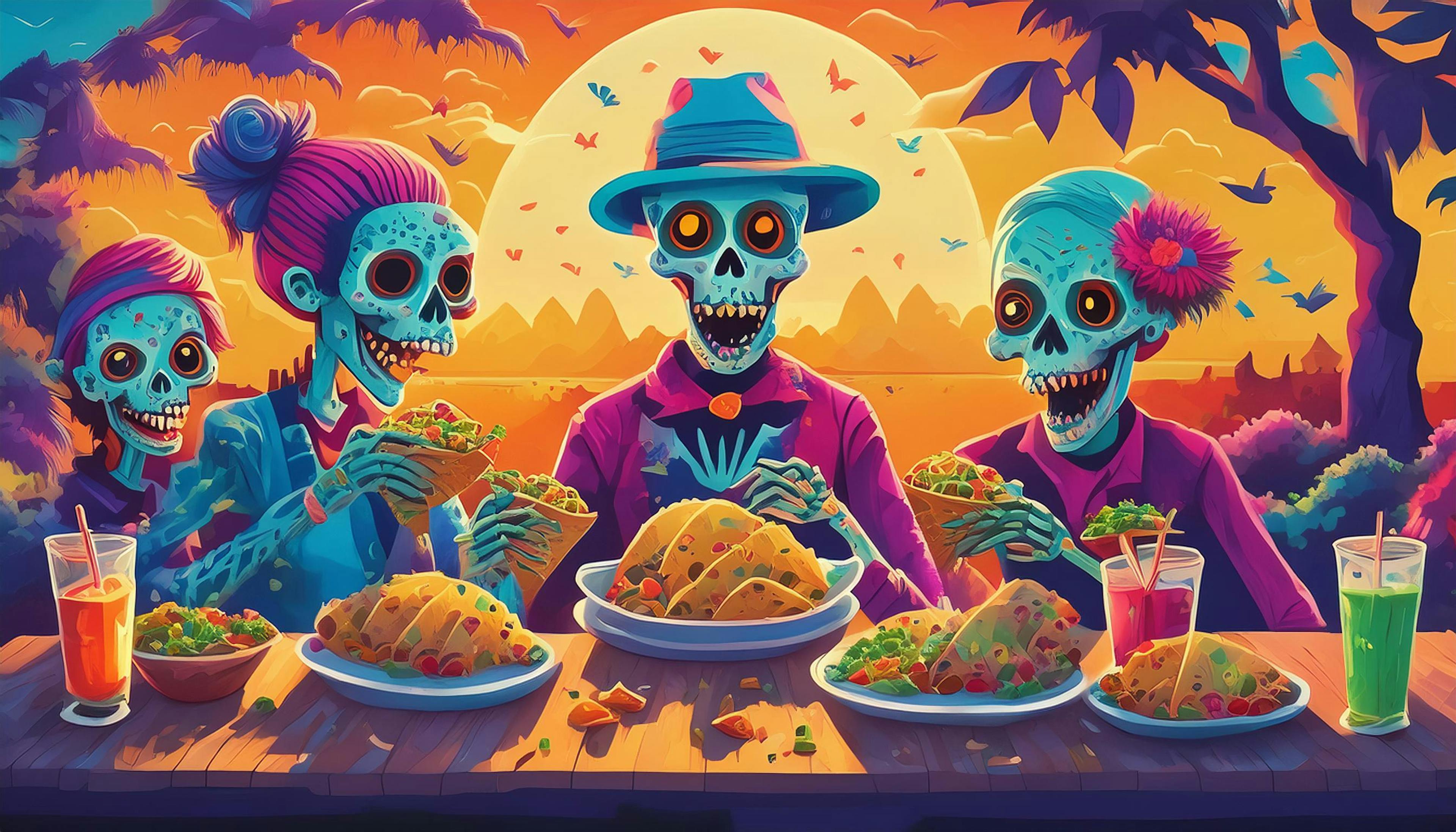 Why did the zombies start eating tacos?  Because they heard it was the only way to get some "braaains" with a side of "taco-verdose"! 