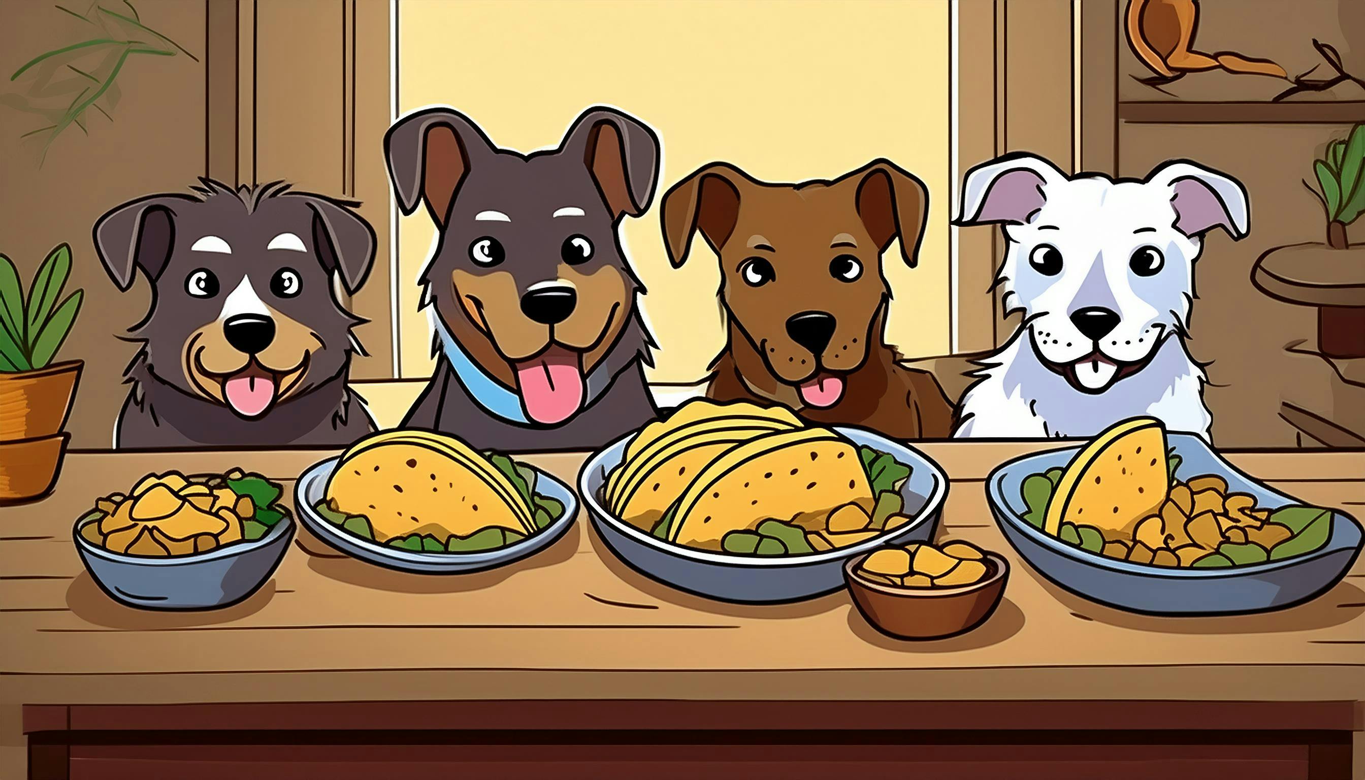 Why did the dog bring salsa to the taco party? Because he wanted to "spice" up his "paw-some" taco game! 🌮🐶