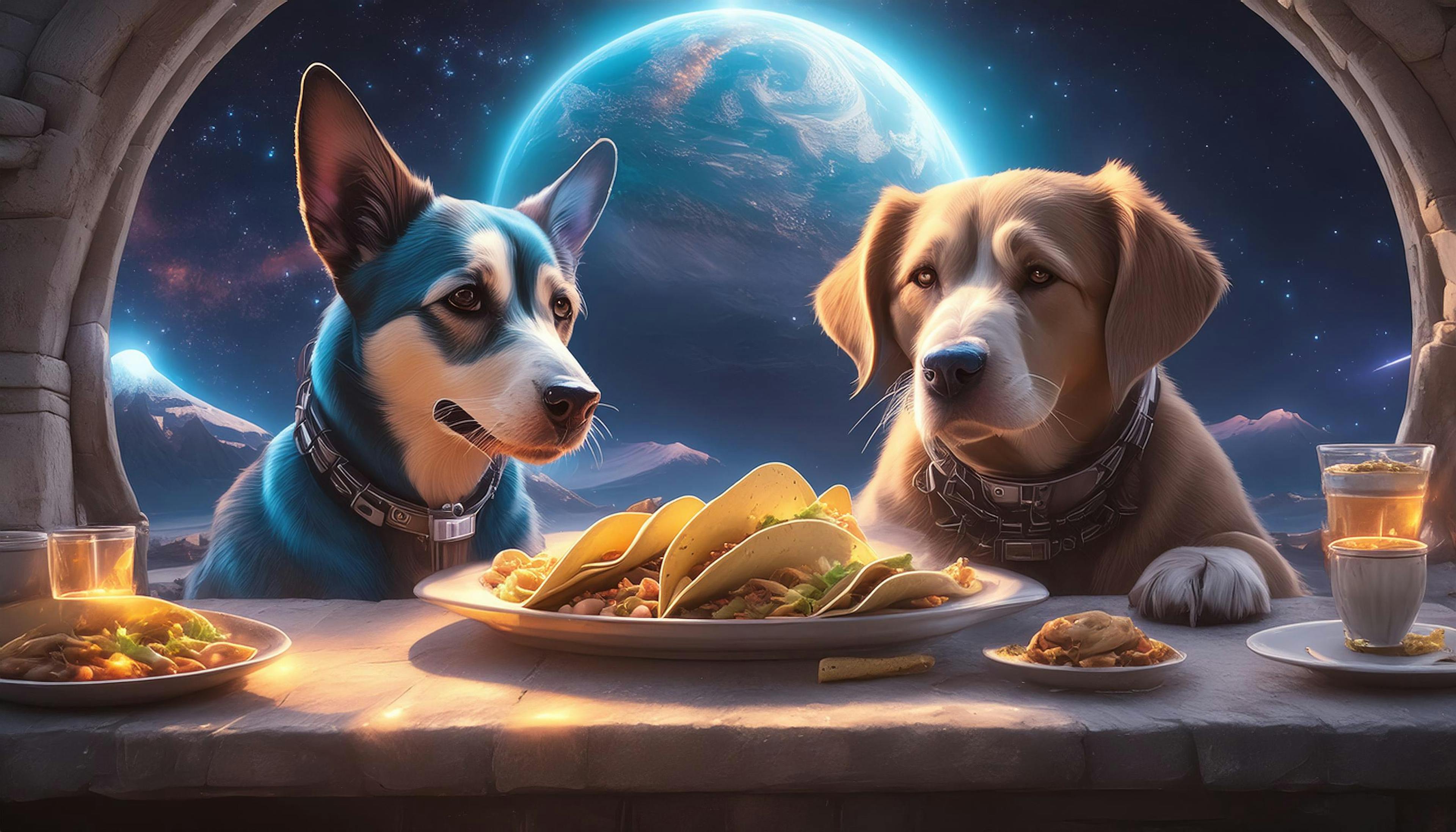 Why did the dog bring tacos to the park?  Because he wanted to "paws" for a taco break and have a "bark-ito"! 🌮🐶