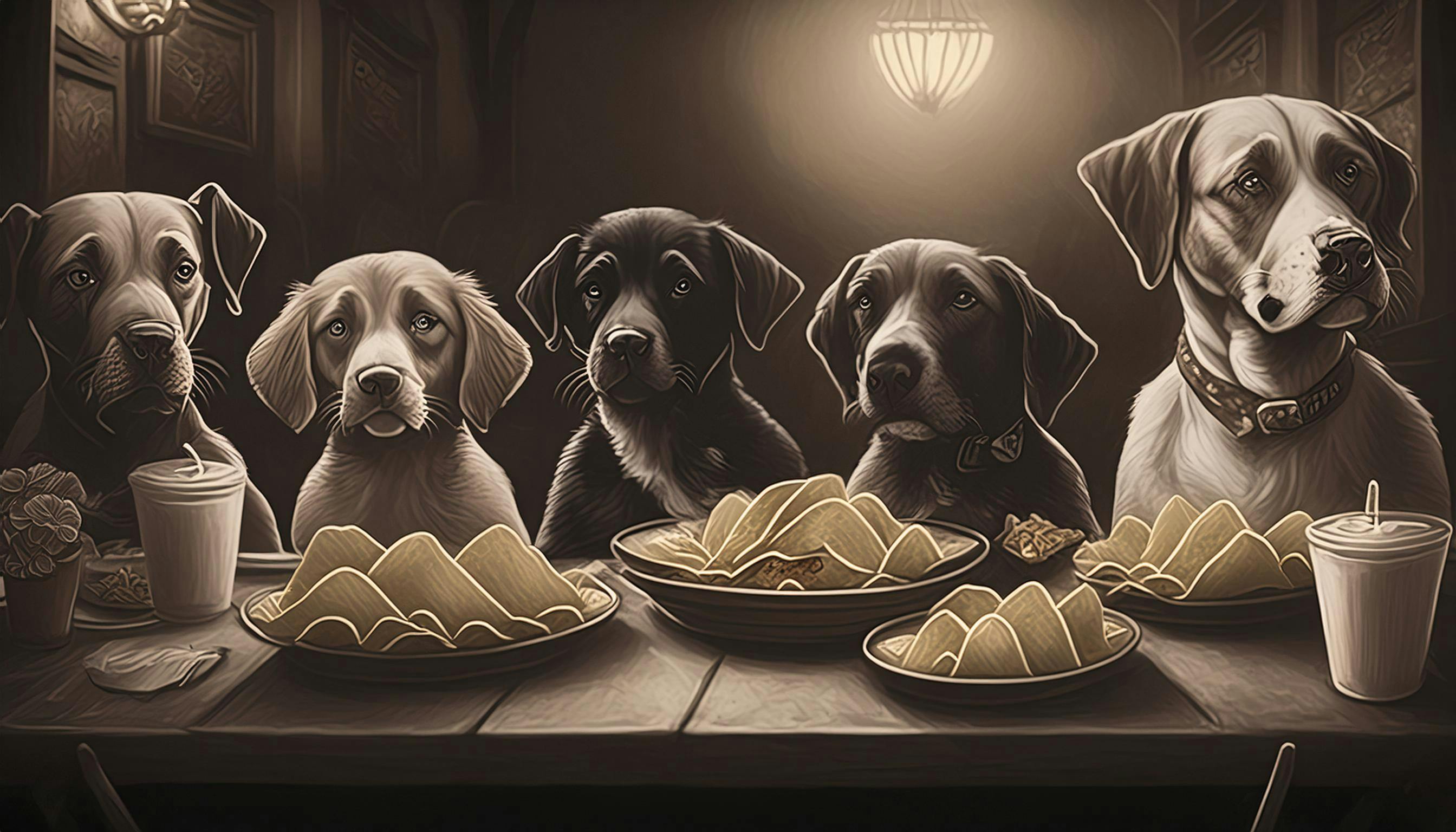 Why did the dog devour all the tacos at the party? Because he heard they were "pawsitively irresistible" and he couldn't resist a "taco-fetching" good time! 🌮🐶