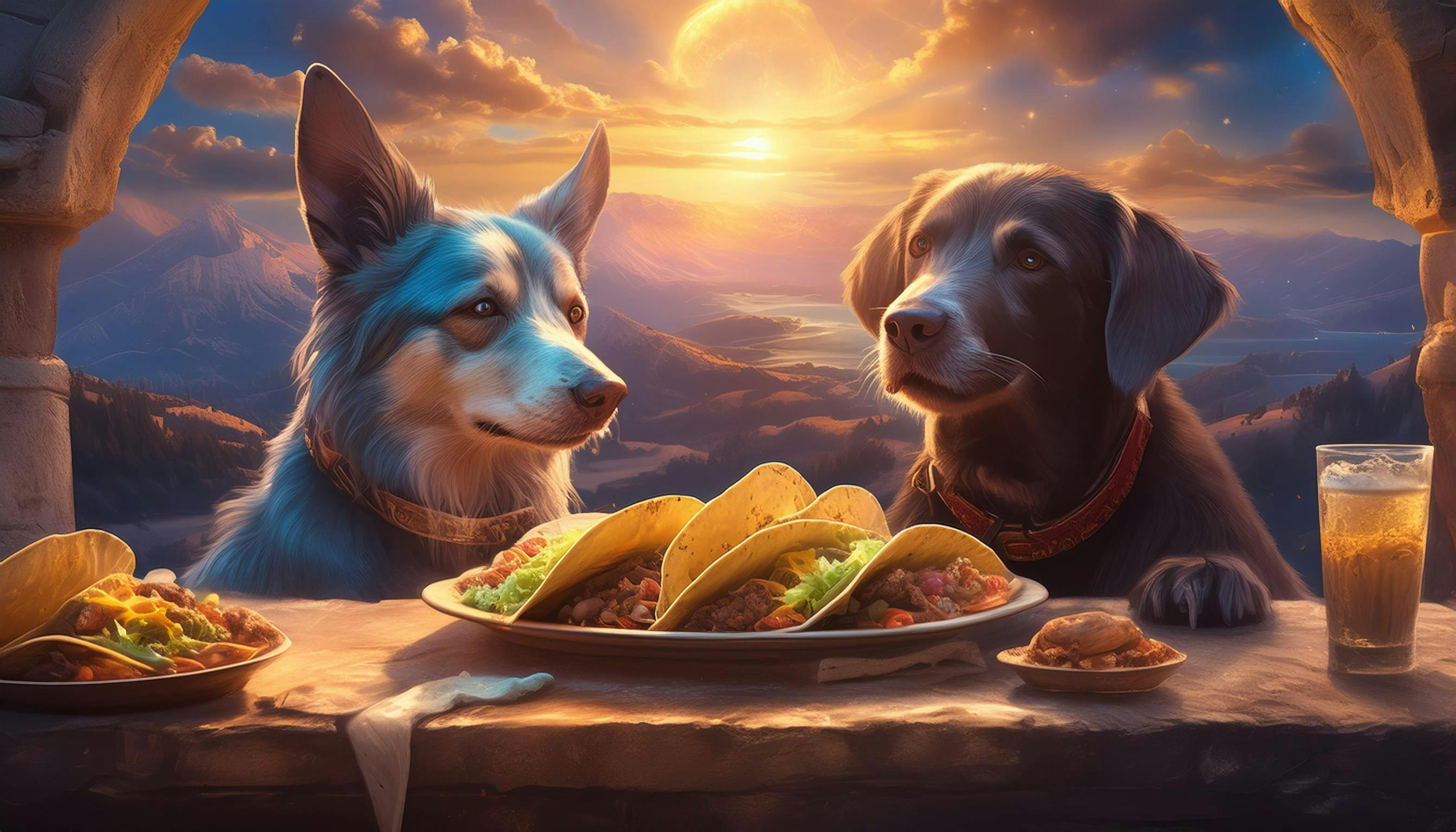 Why did the dog bring salsa to the taco party? Because he wanted to "spice" up his "paw-some" taco experience! 🌮🐾