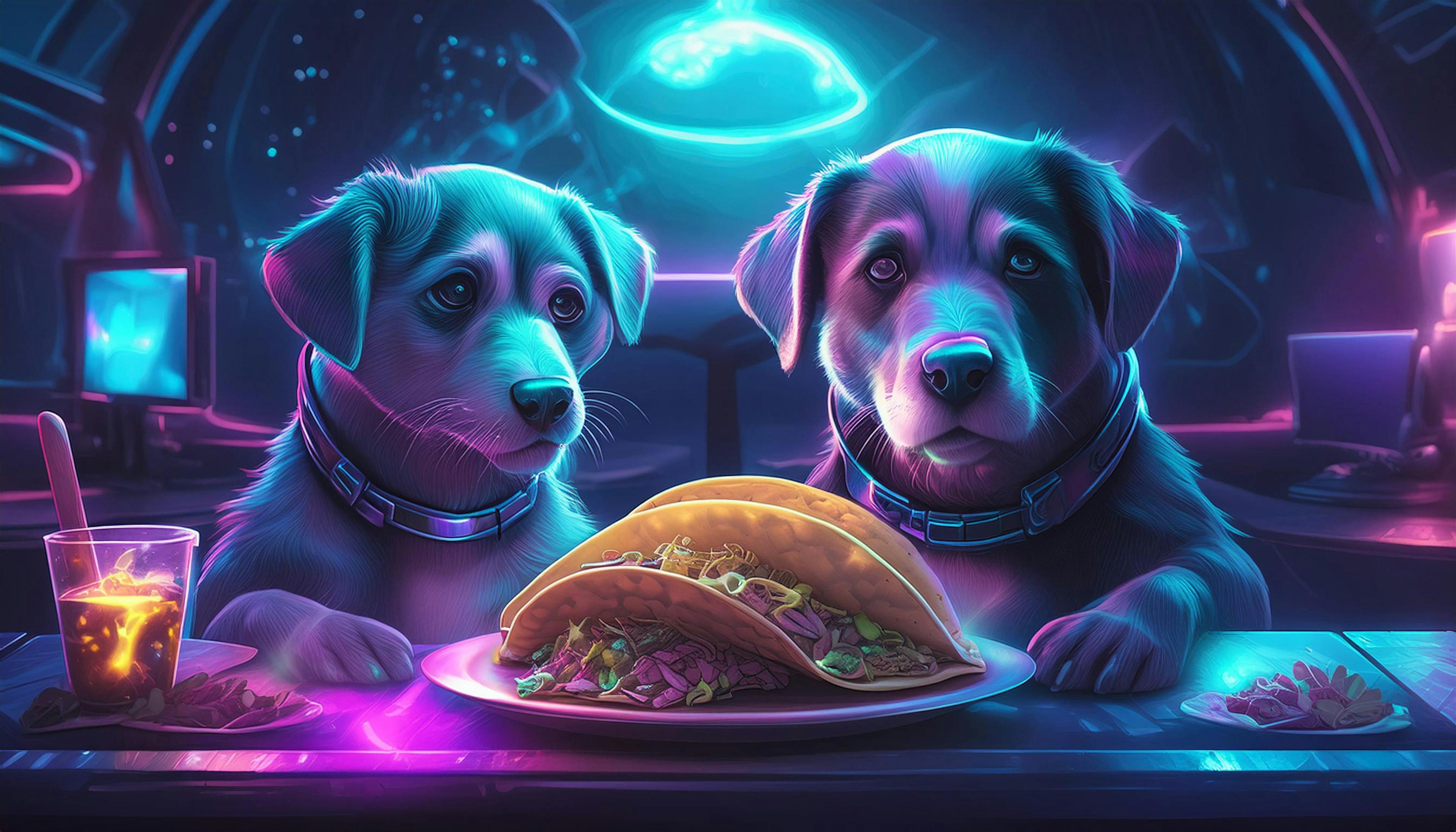 Why did the dog bring a taco to the party?  Because he wanted to show everyone his "paw-some" taste in Mexican food! 🌮🐶