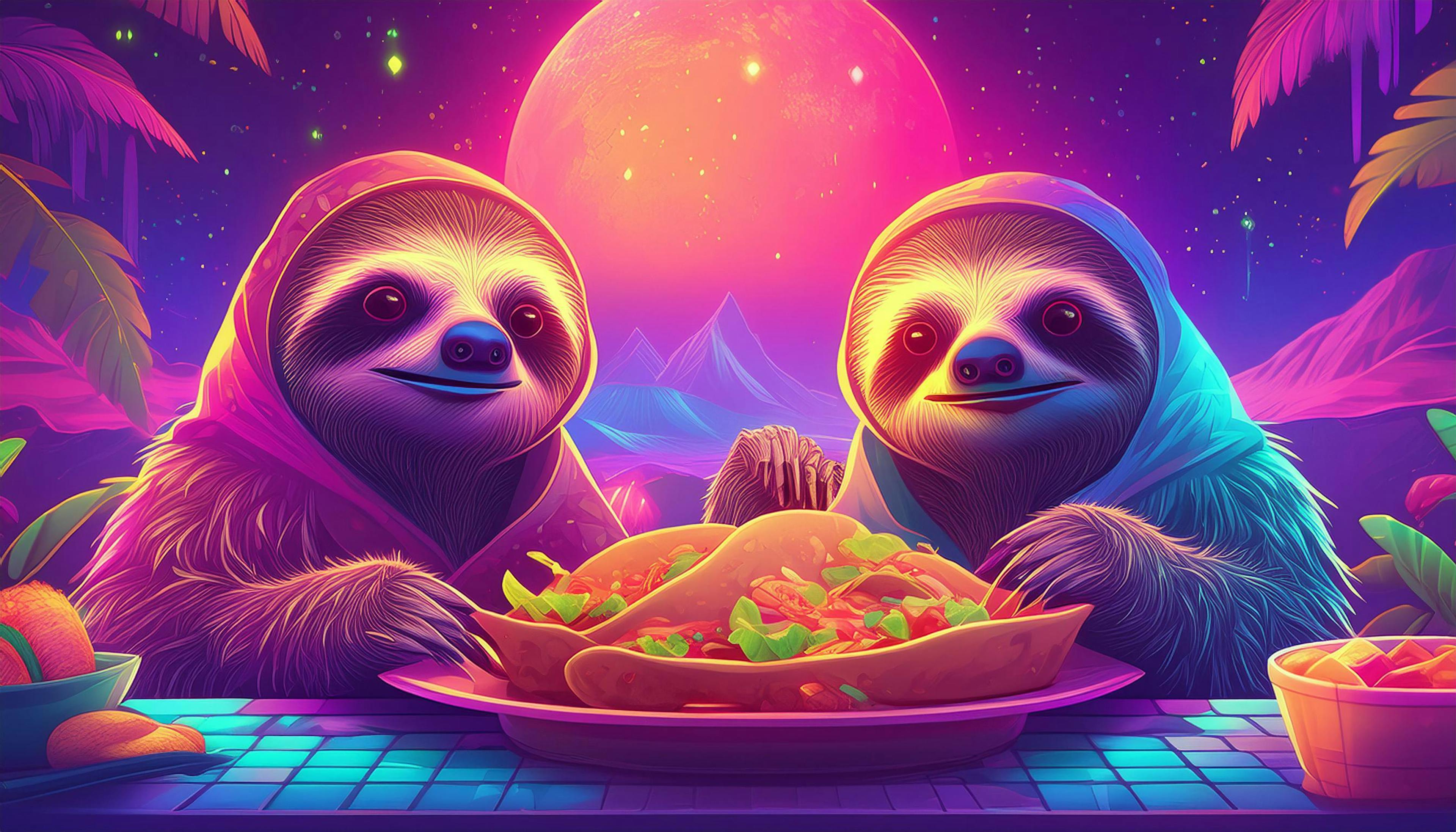 Why don't sloths make good taco chefs?  Because they're always "slow-ly" adding the toppings, but hey, at least their tacos are "leaf-initely" fresh! 🌮🦥