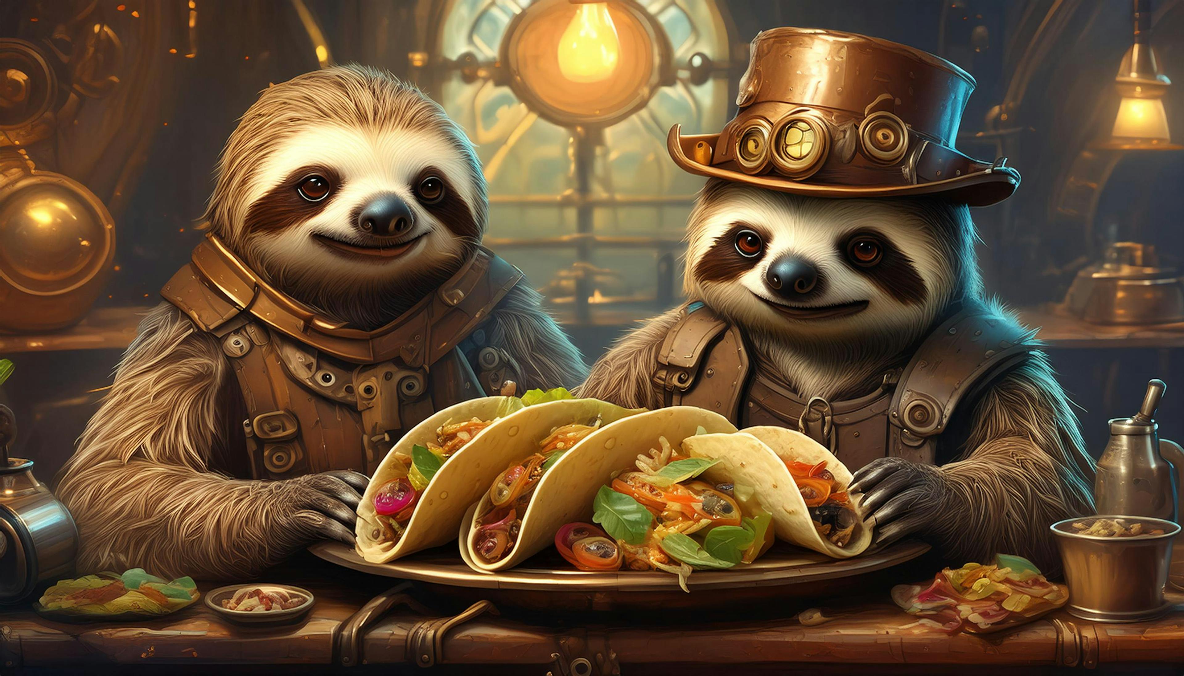 Why did the sloth take forever to eat his taco?  Because he was "slooooowly" savoring every "shell-icious" bite! 🌮🦥