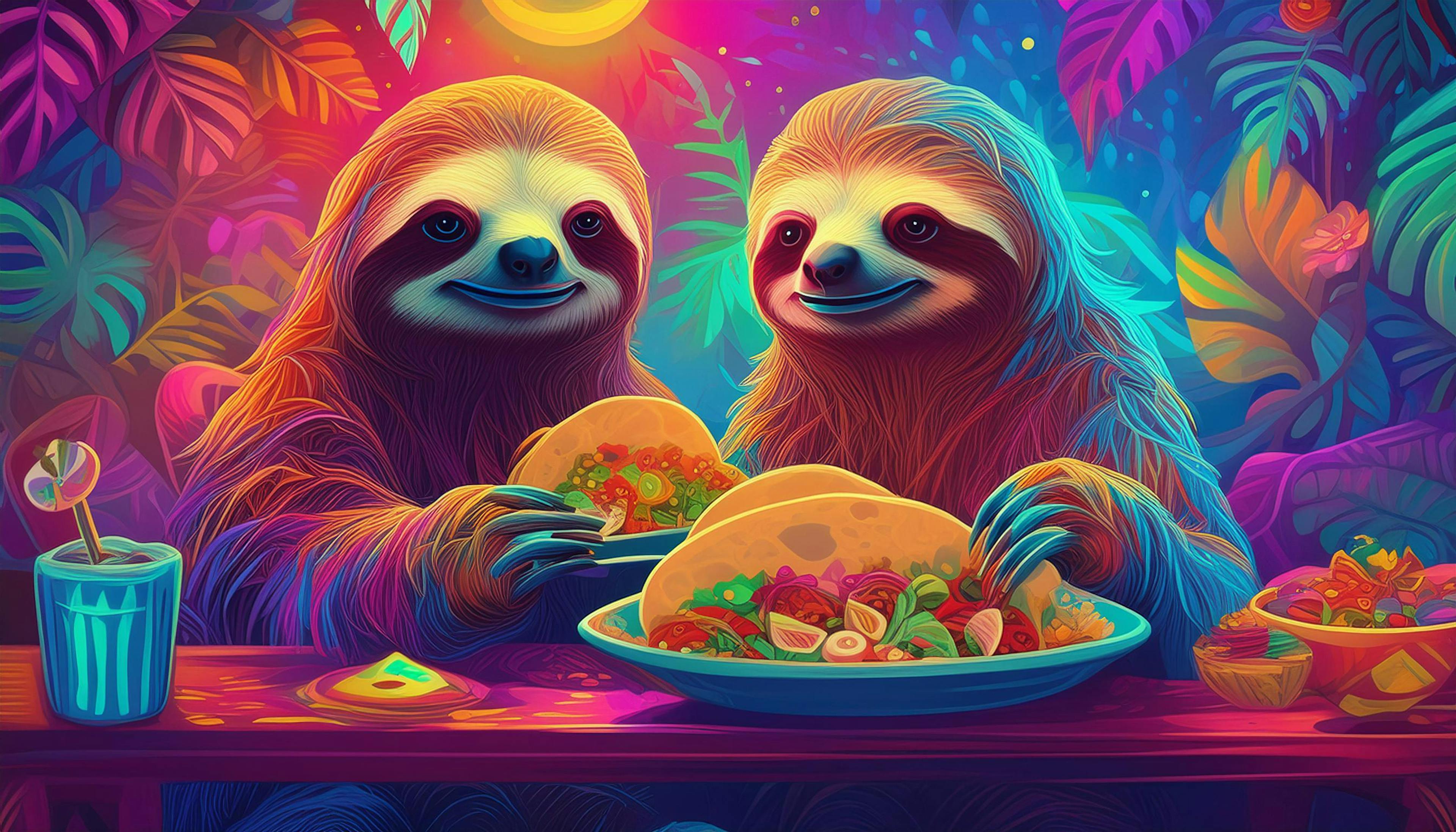 Why don't sloths make good taco chefs?  Because they're always too slow to taco 'bout it! 🌮🦥