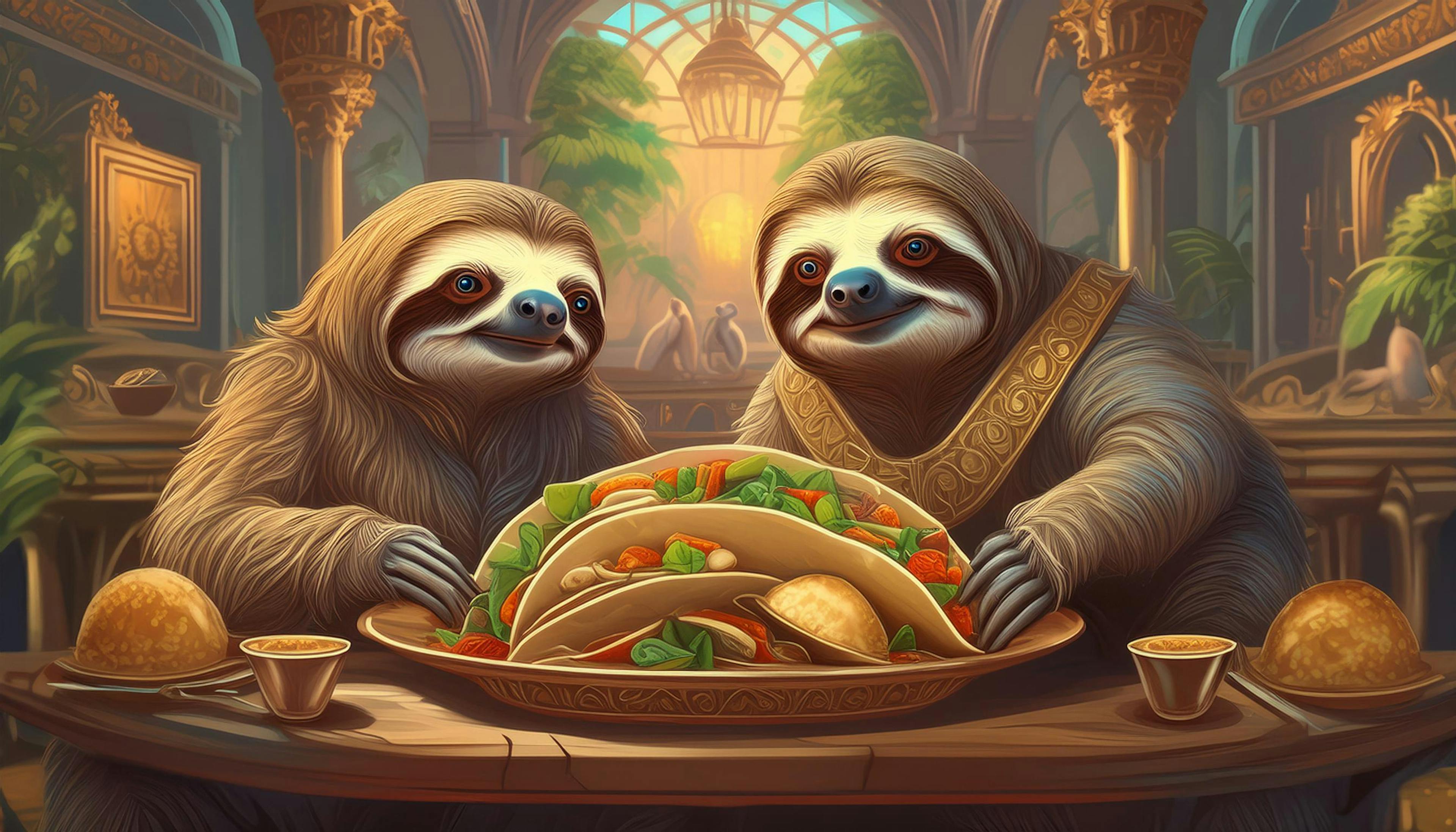 Why are sloths the best taco eaters?  Because they take it slow and savor every "slothy" bite! 🌮🦥