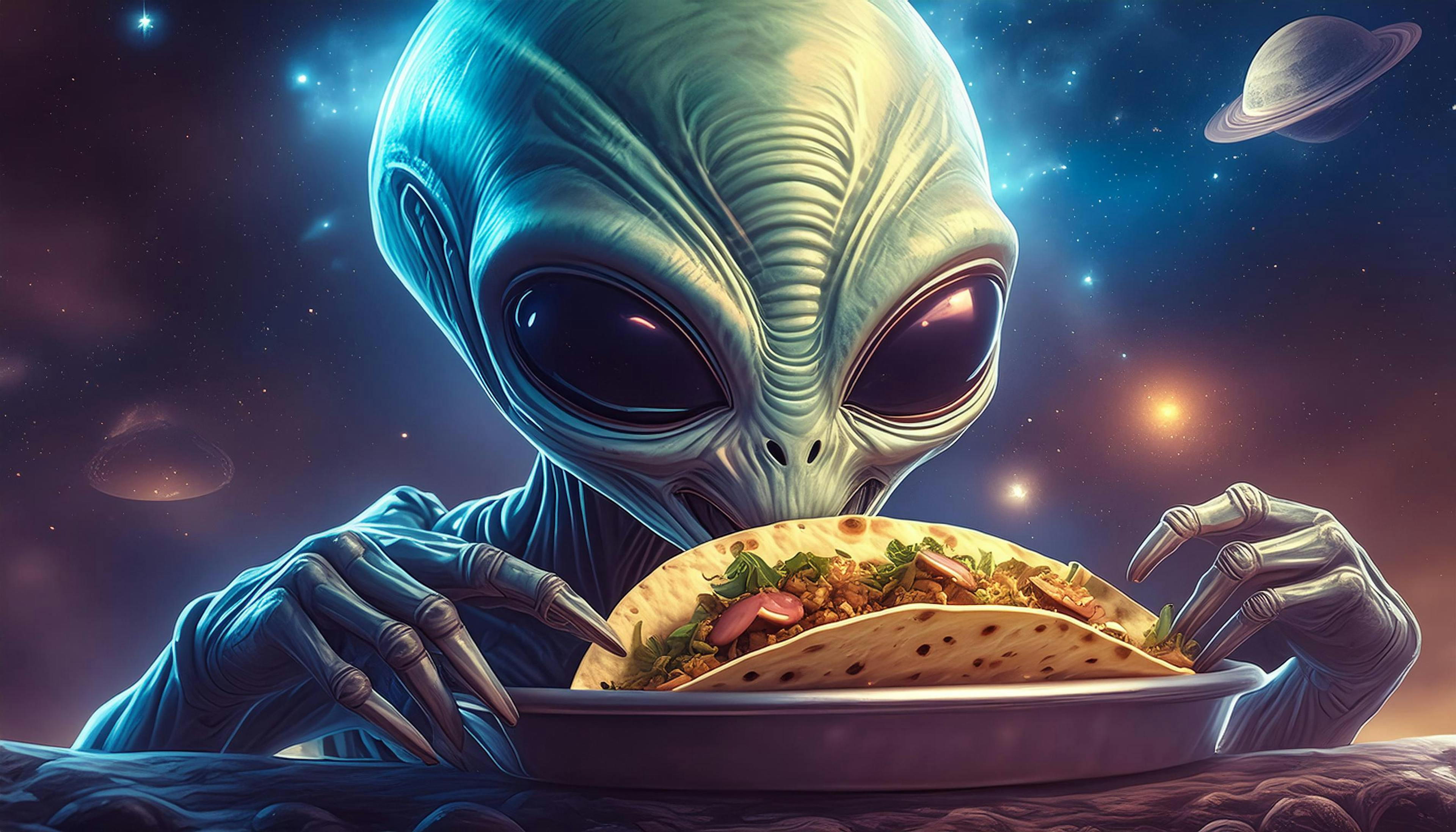 Why did the aliens land at the taco stand?  Because they heard Earth had the best "unidentified frying objects" around! 🌮👽