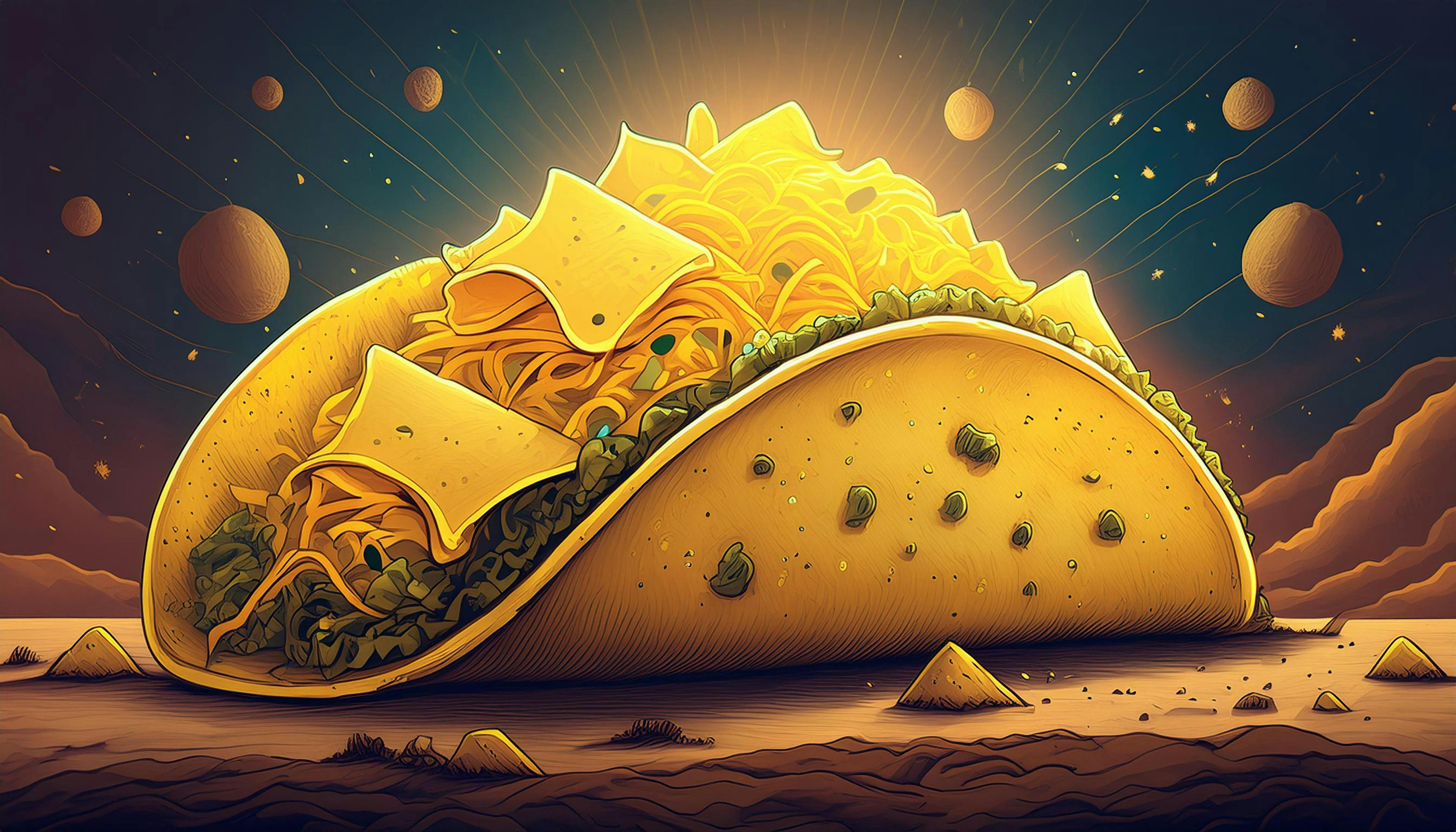 taco with too much cheese