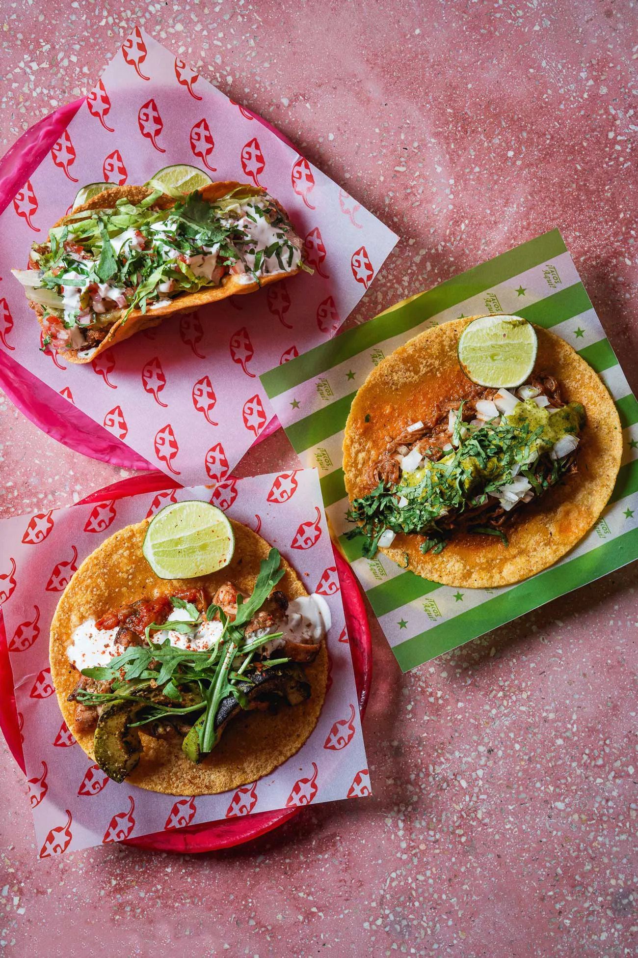 delicious looking tacos in a Mexican restaurant in Canggu, Bali