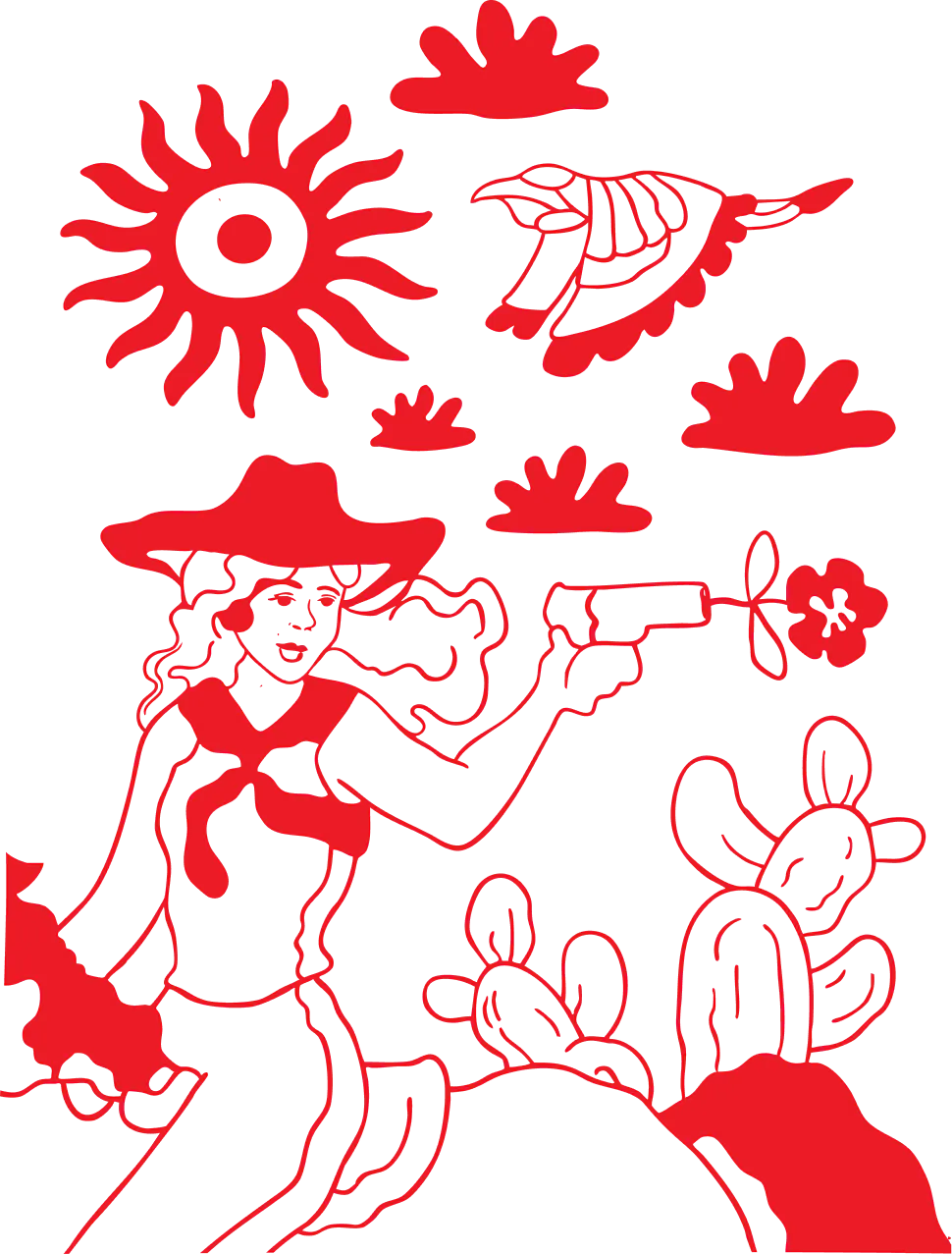 hand made painting illustration