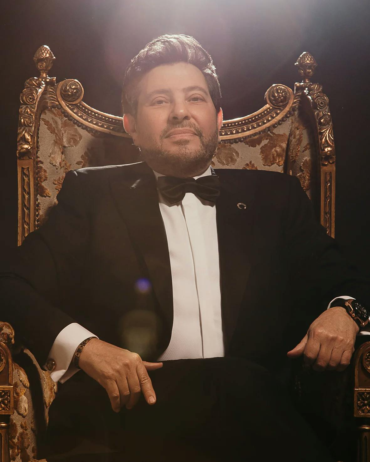 Hany Shaker is an Egyptian singer, actor and composer. His first public appearance was when he sang with Abd El Halim Hafez Choral Group in "Sora", then he played the young Sayed Darwish in the movie Sayed Darwish.