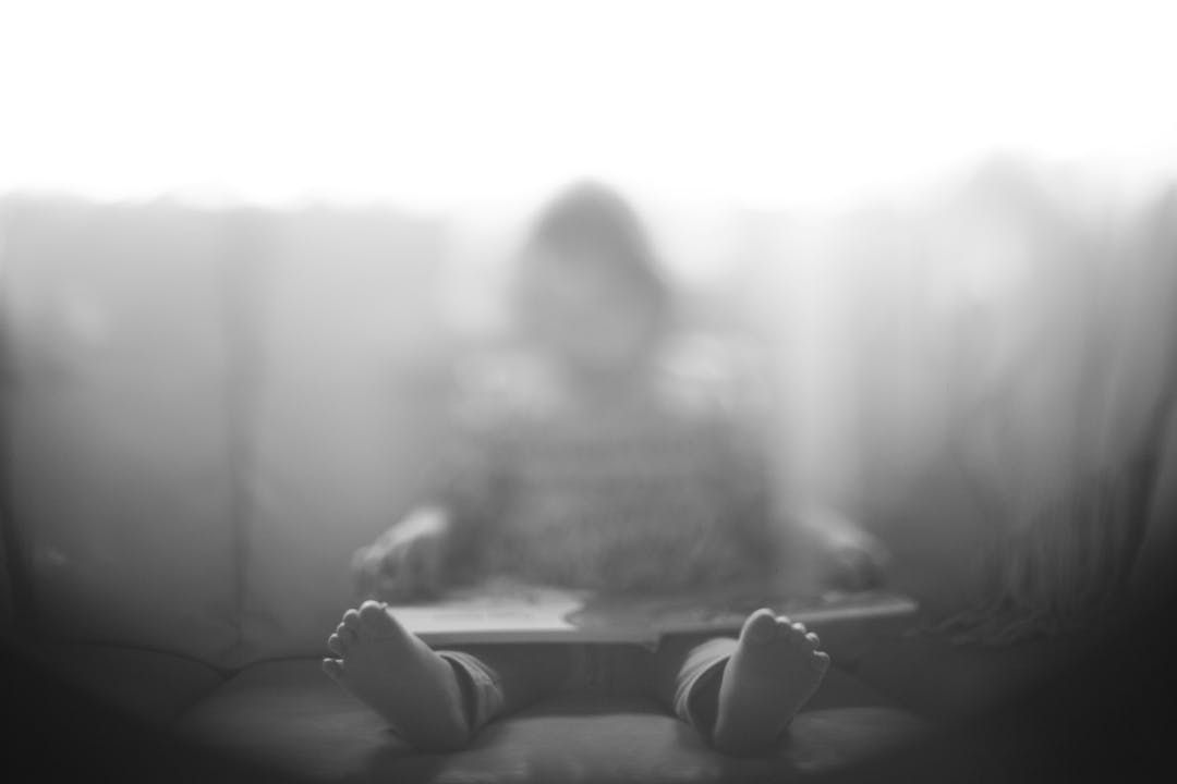 Anonymous child playing