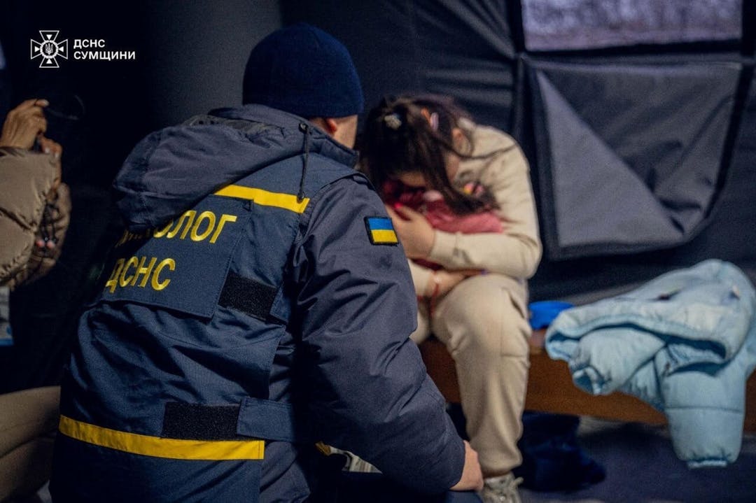 Emergency after Russian missile attack in Sumy