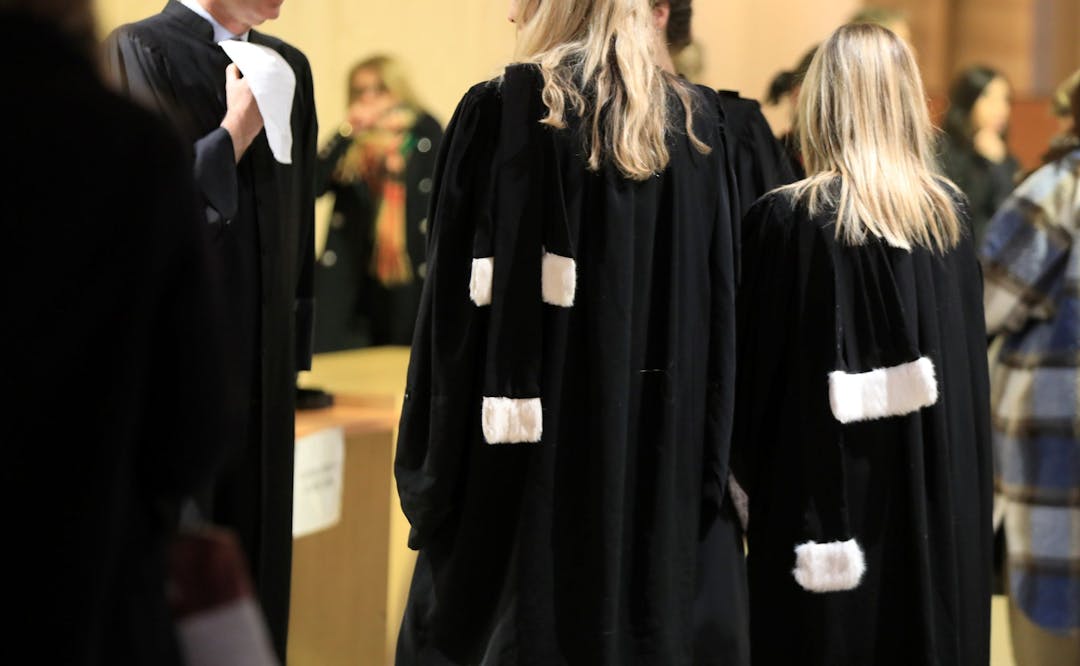 French attorneyx justice gown