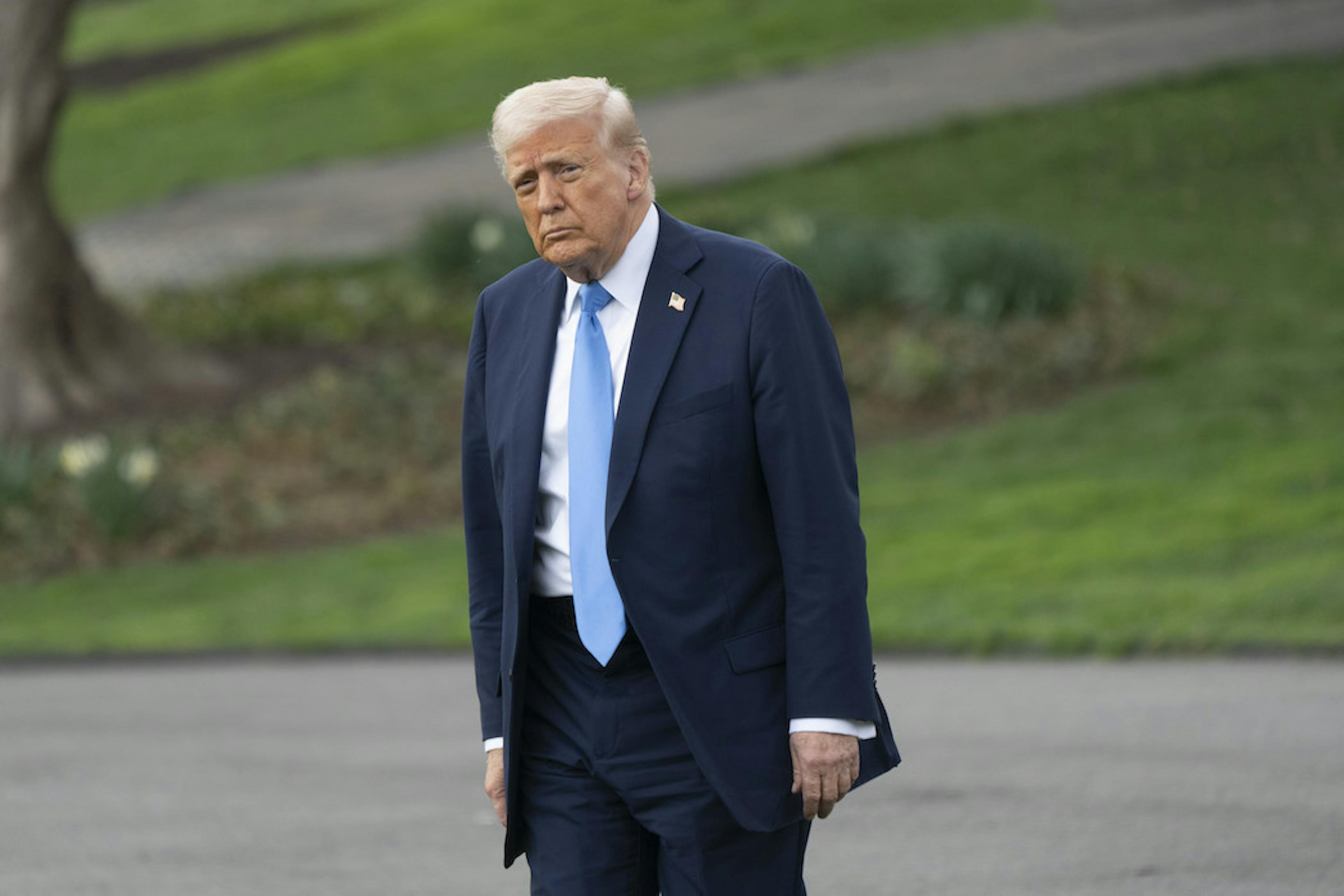 Donald Trump walking