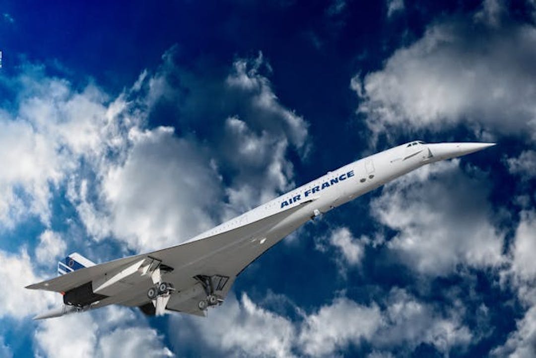 An Air France Concorde in flight. Photo: Franz Hermann