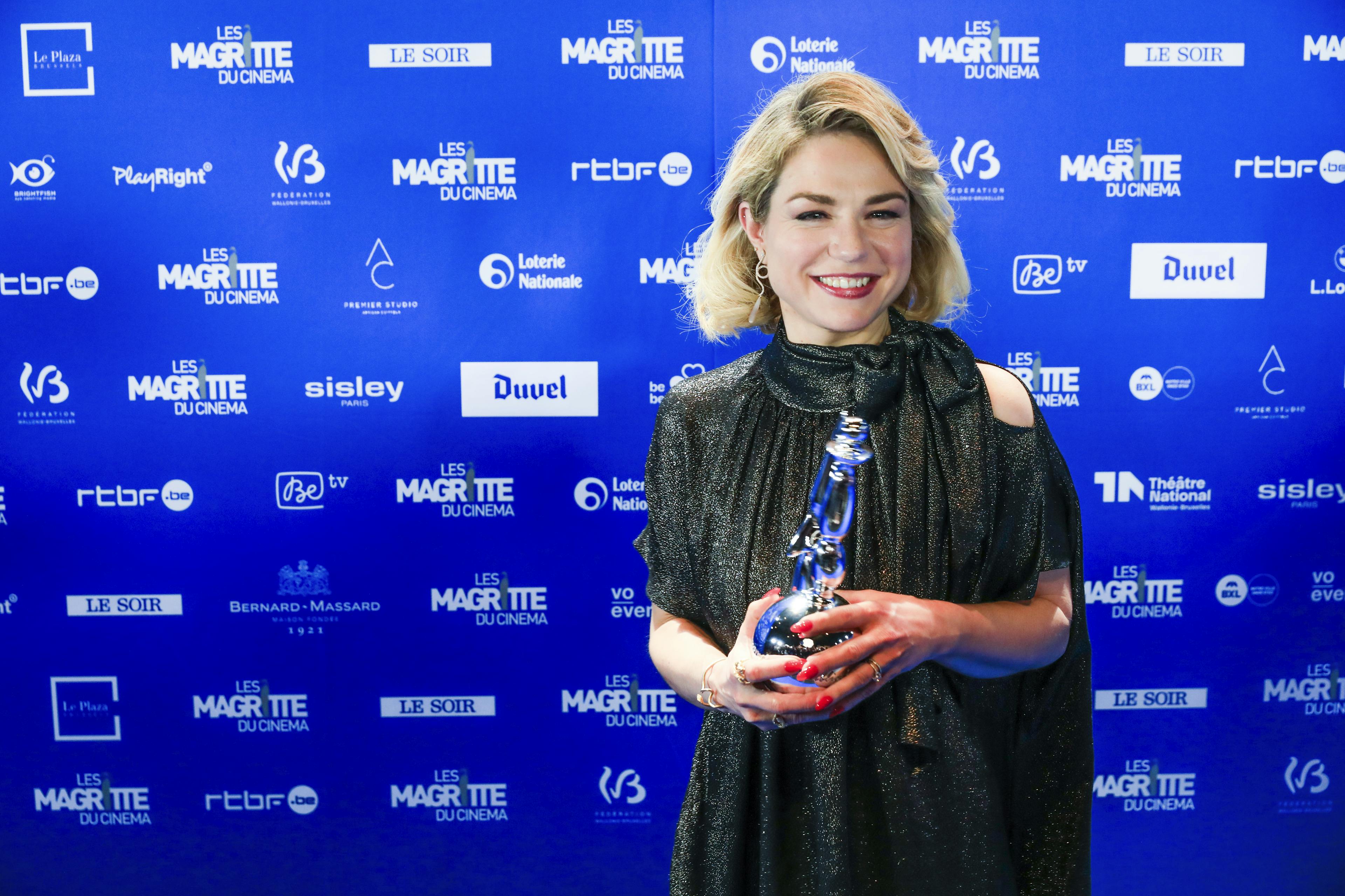 Actress Emilie Dequenne at Magritte award ceremony. Photo: Nicolas Landemard