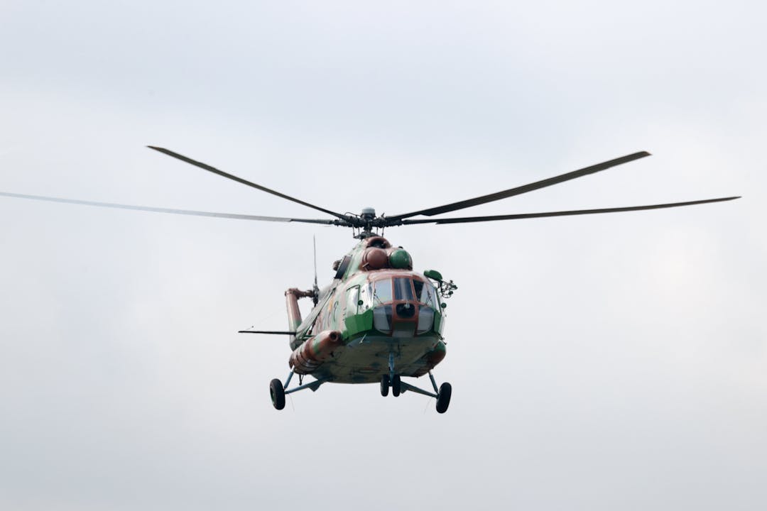 Russian Mi8 military helicopter. Photo: Alexey Belkin