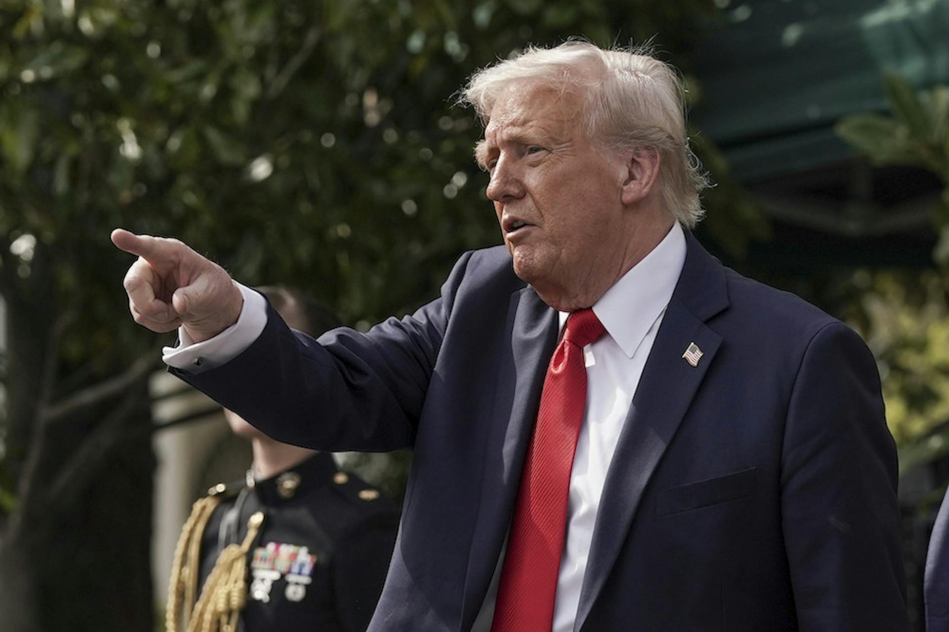 Donald Trump's finger