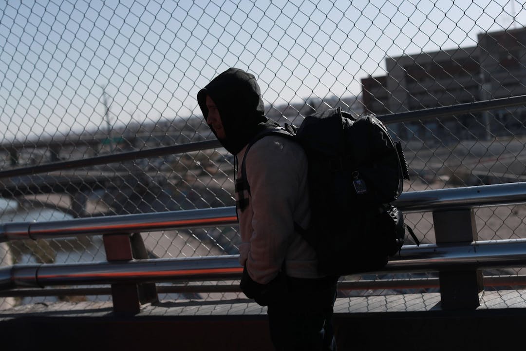 Immigrant near border USA Mexico