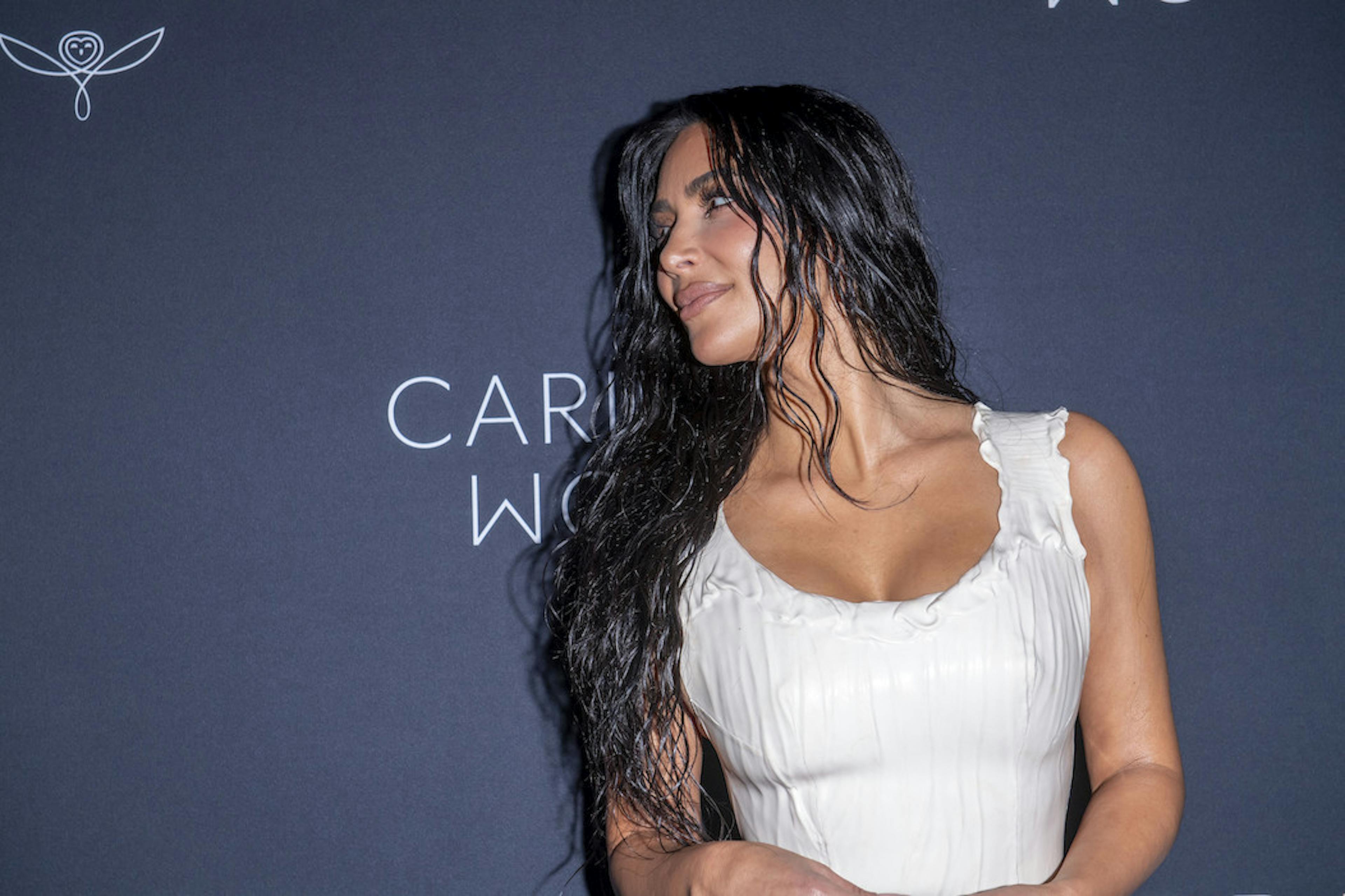 Kim Kardashian in white 