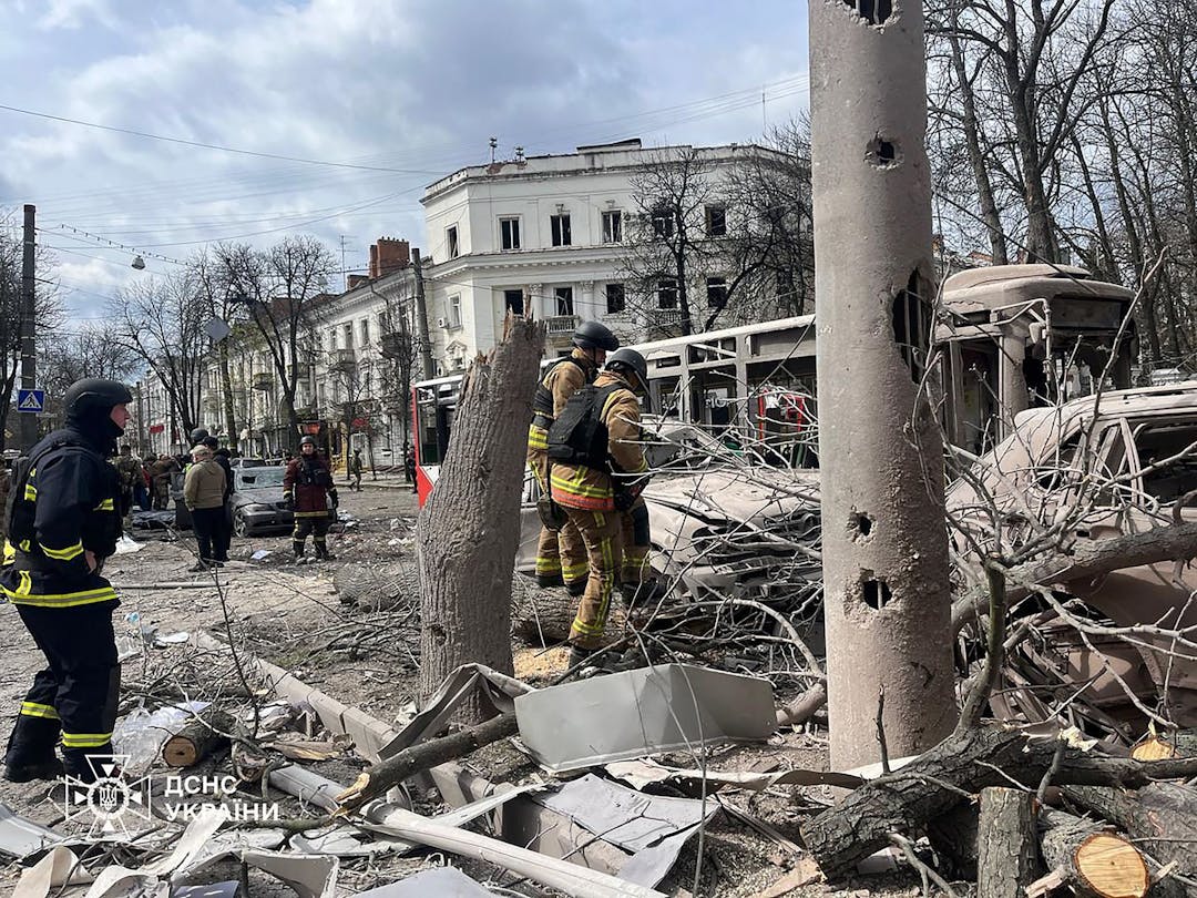 Sumy after russian missile strikes April 13, 2025