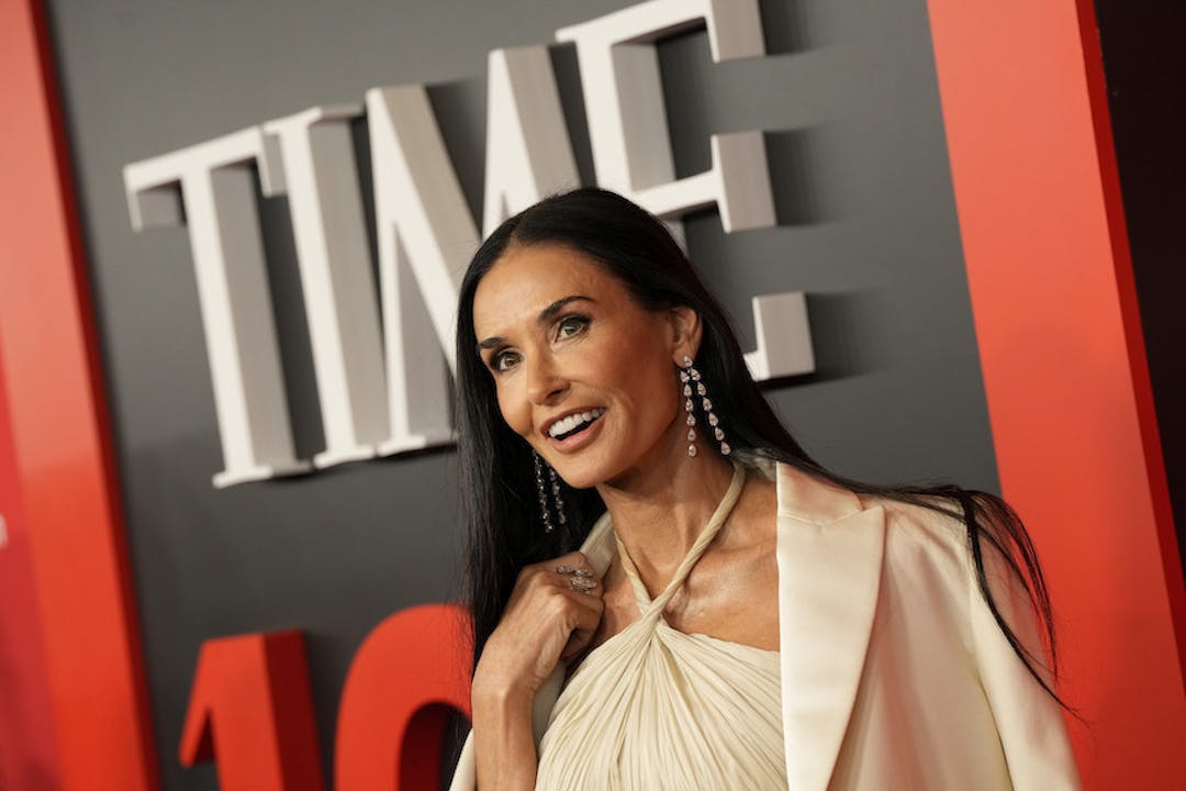 Demi Moore smiling