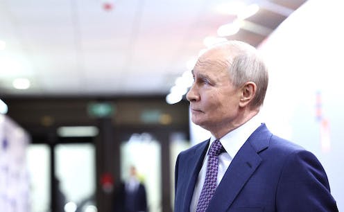 Vladimir Putin from the side