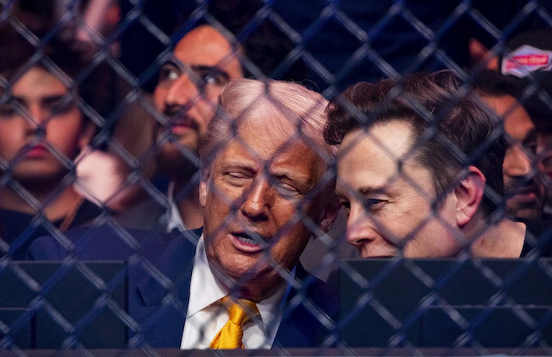 Trump and Musk speaking 