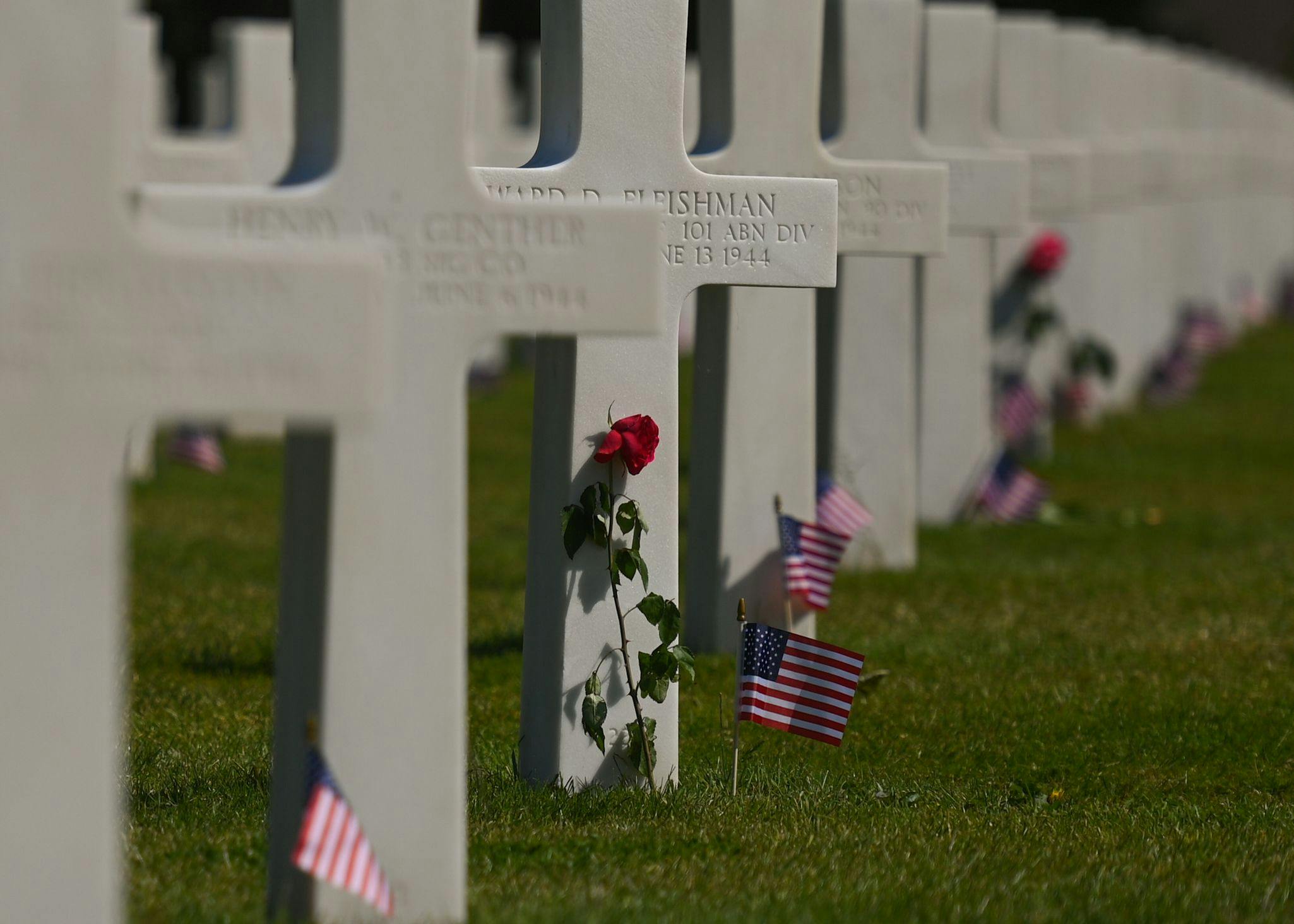 Cimetière américain en Normandie