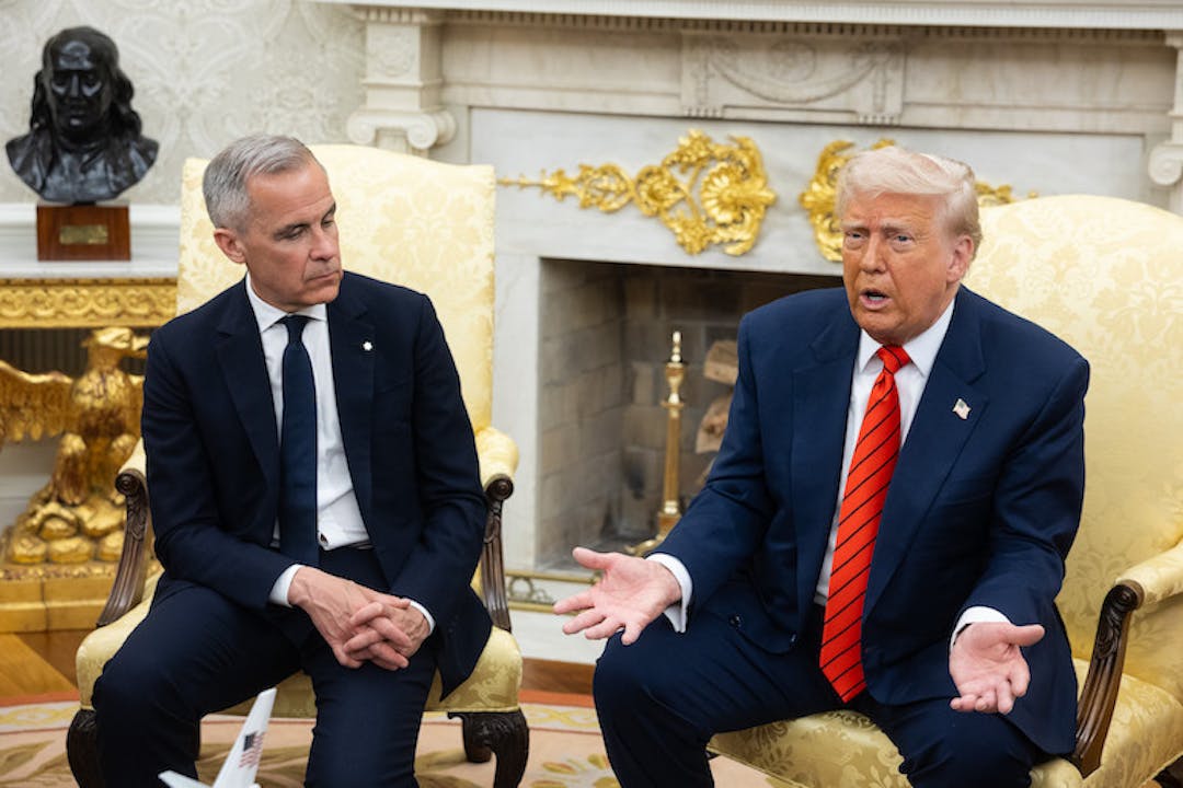 Carney and Trump at white house 