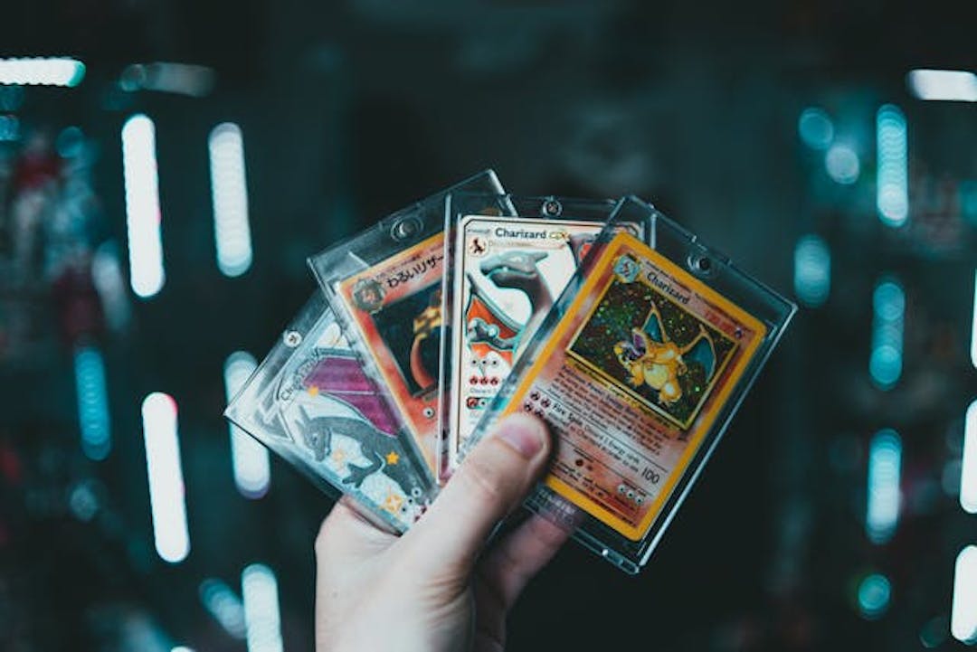 Pokémon trading cards. 