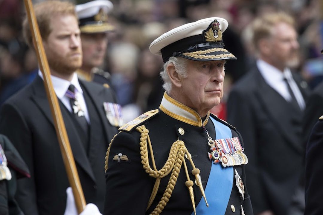King Charles III and Prince Harry