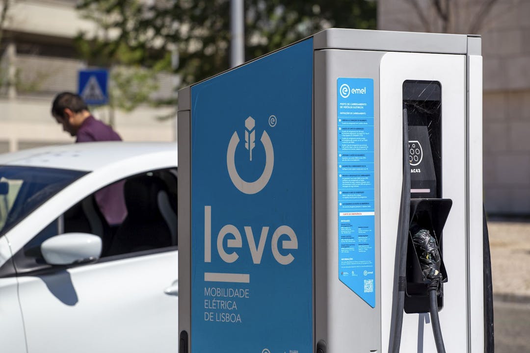 EV charging station in Lisbon Portugal